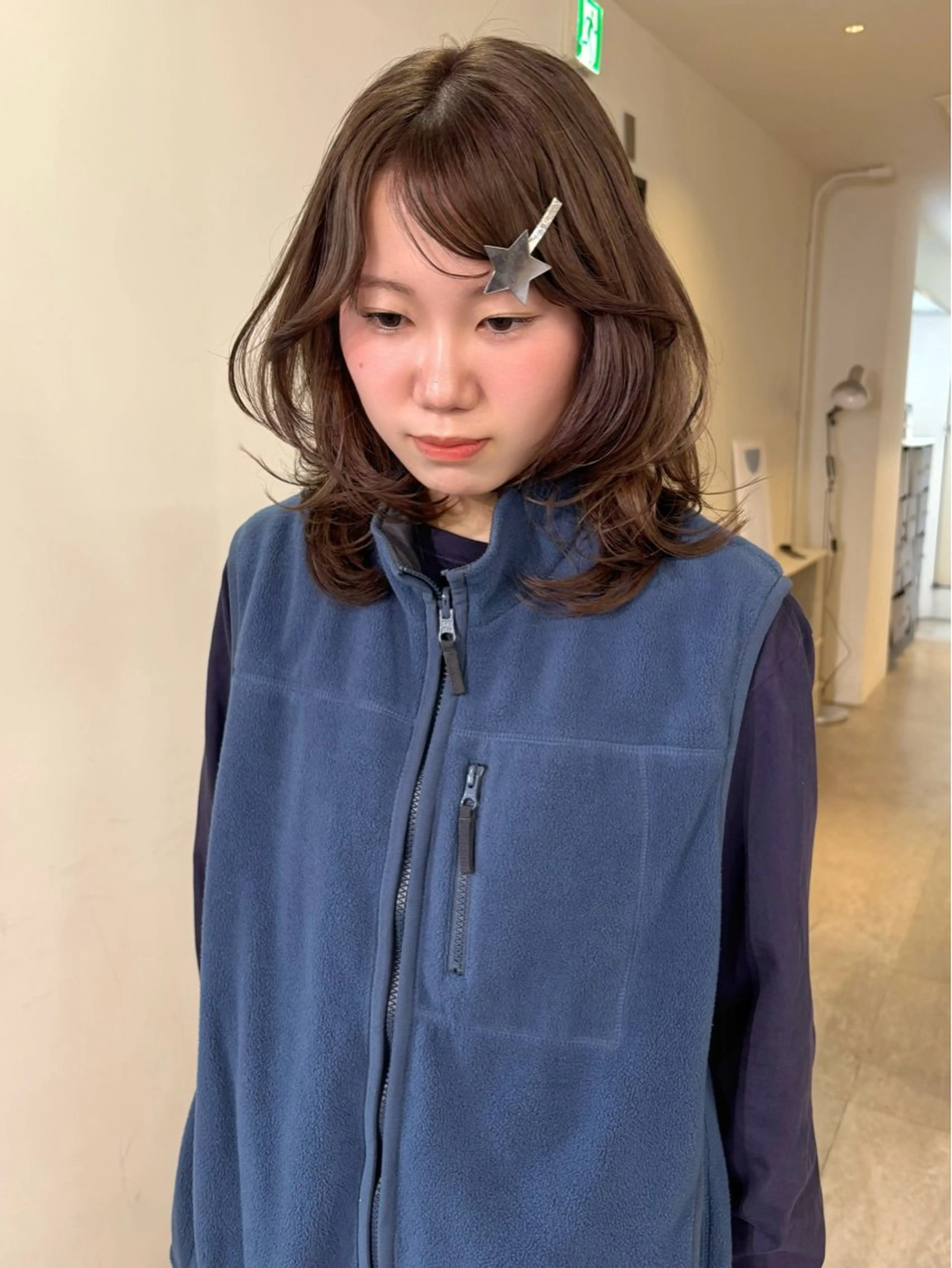 ミディアム カラー カット ヘアカラー mizuki/ピンク ベージュ.レイヤーのヘアスタイル