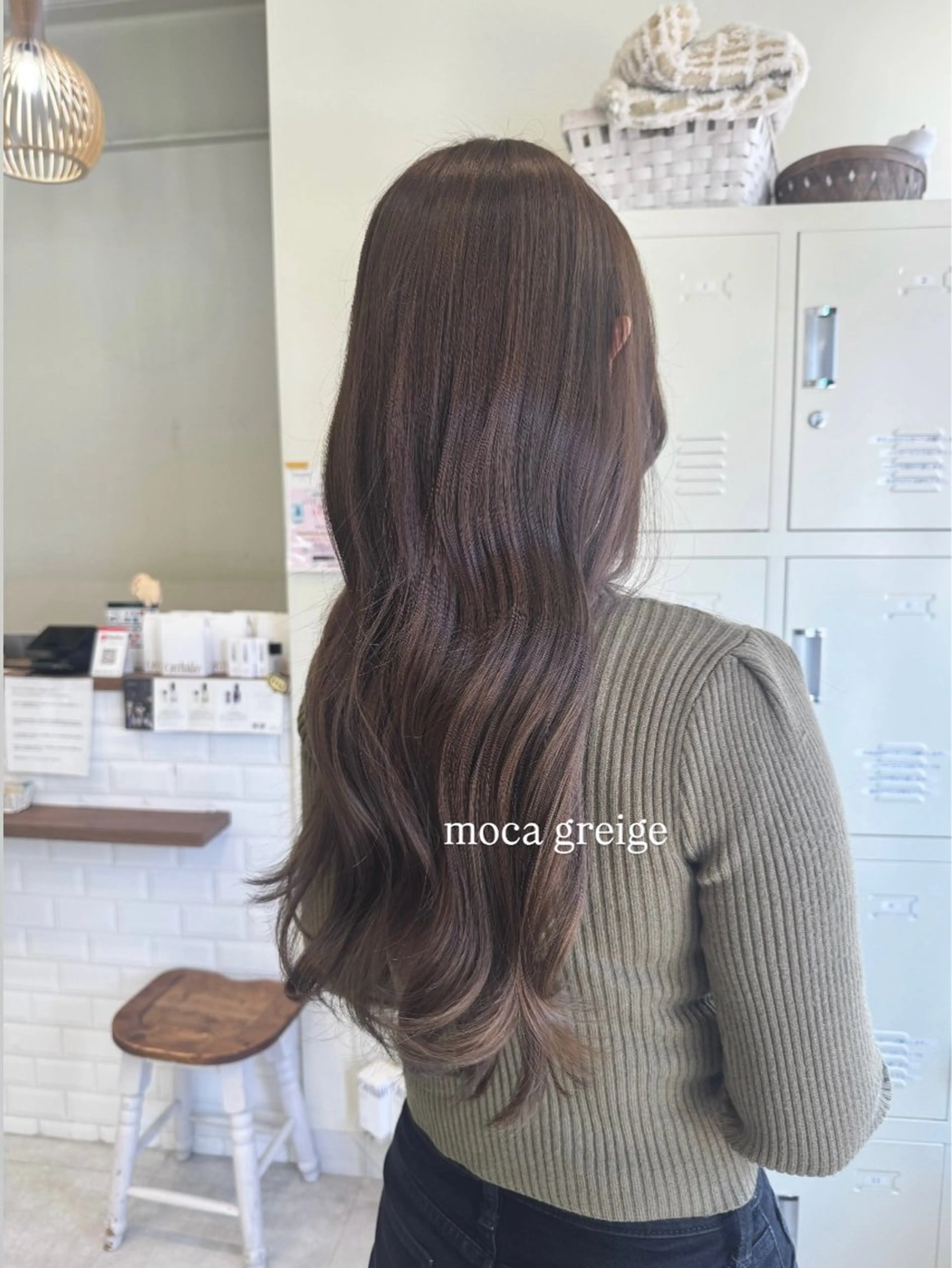 カラー グレージュ モカグレージュ 🫧毛先カット 🫧山中沙希のヘアスタイル