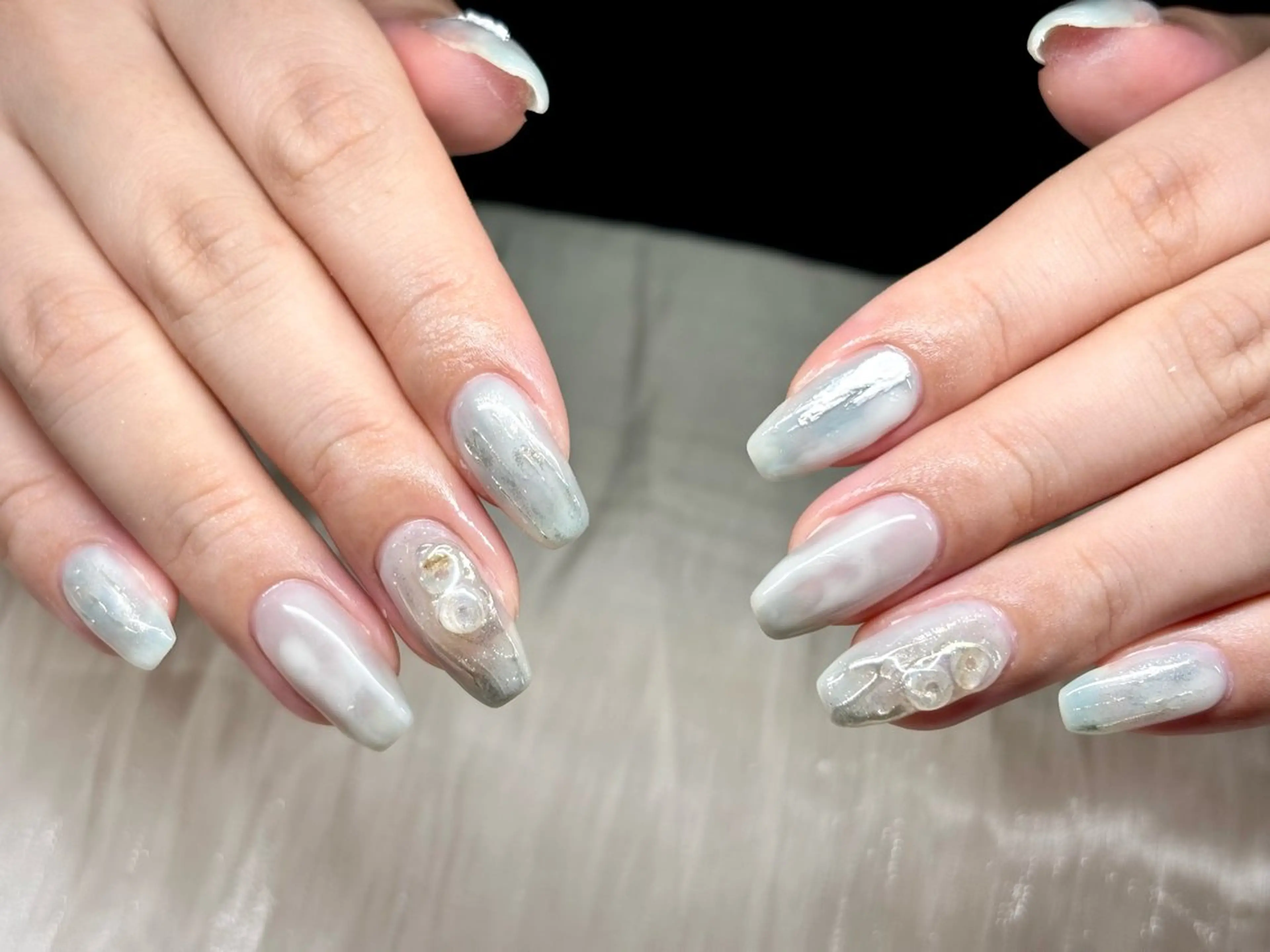 ネイル アートネイル ニュアンスネイル ETE LUNA NAILのネイルデザイン