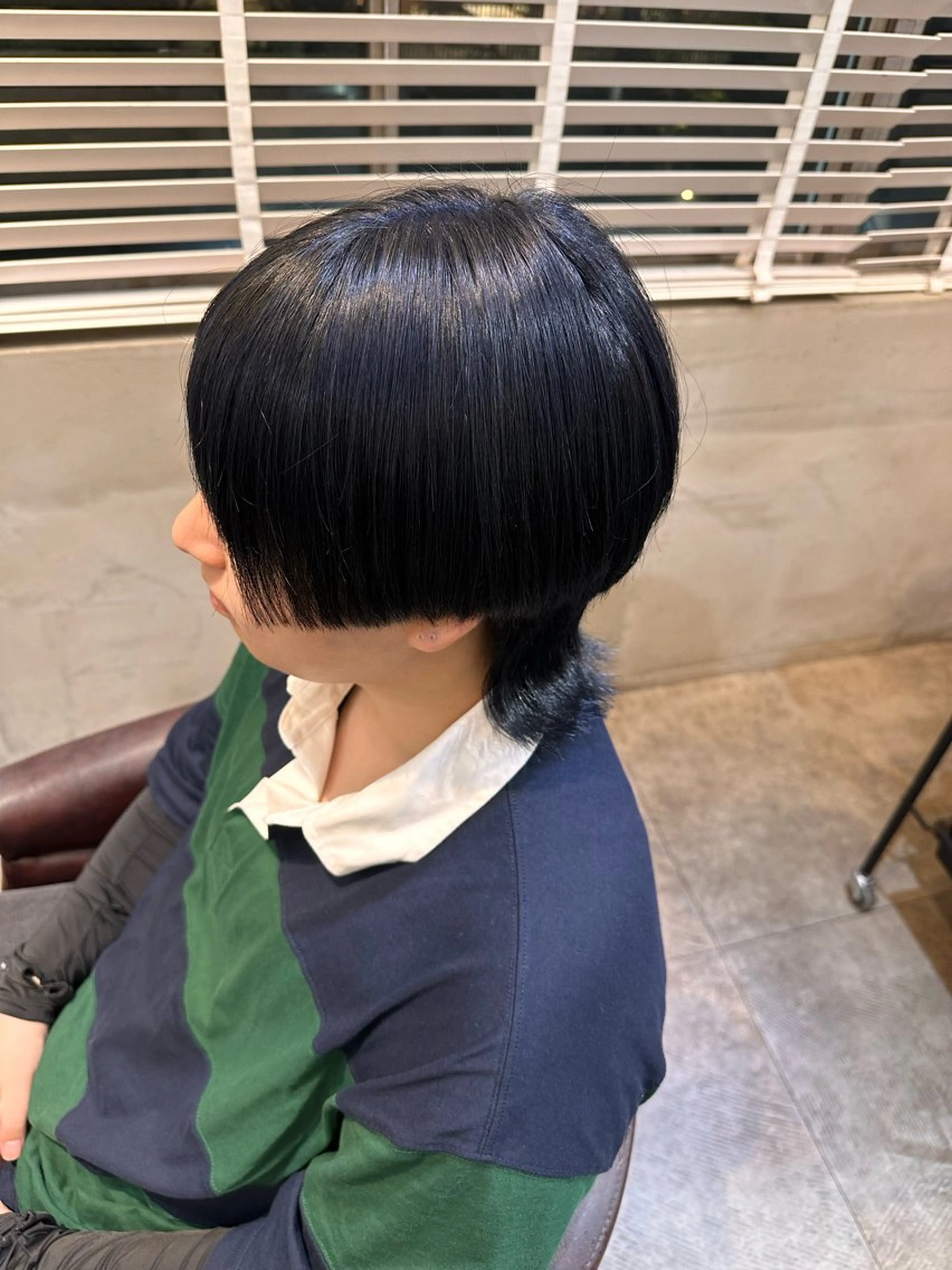 ショート カラー ブルーカラー ダブルカラー ネイビーカラー ウルフカット amie池袋【アミ】 Karin...のヘアスタイル