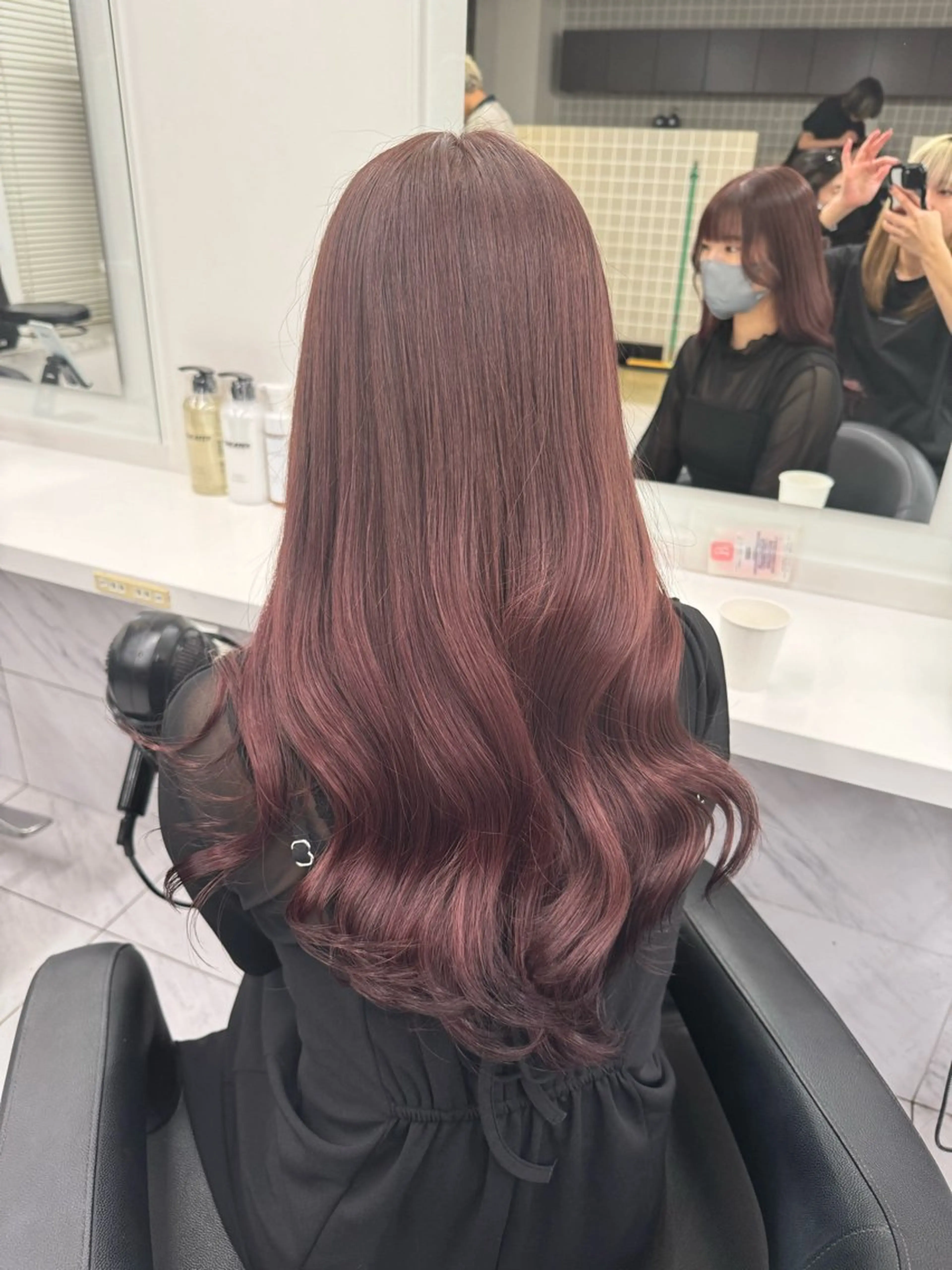 ロング カラー パーマ ヘアアレンジ メンズ キッズ 韓国系🇰🇷🩶 艶暗髪/MEIのヘアスタイル