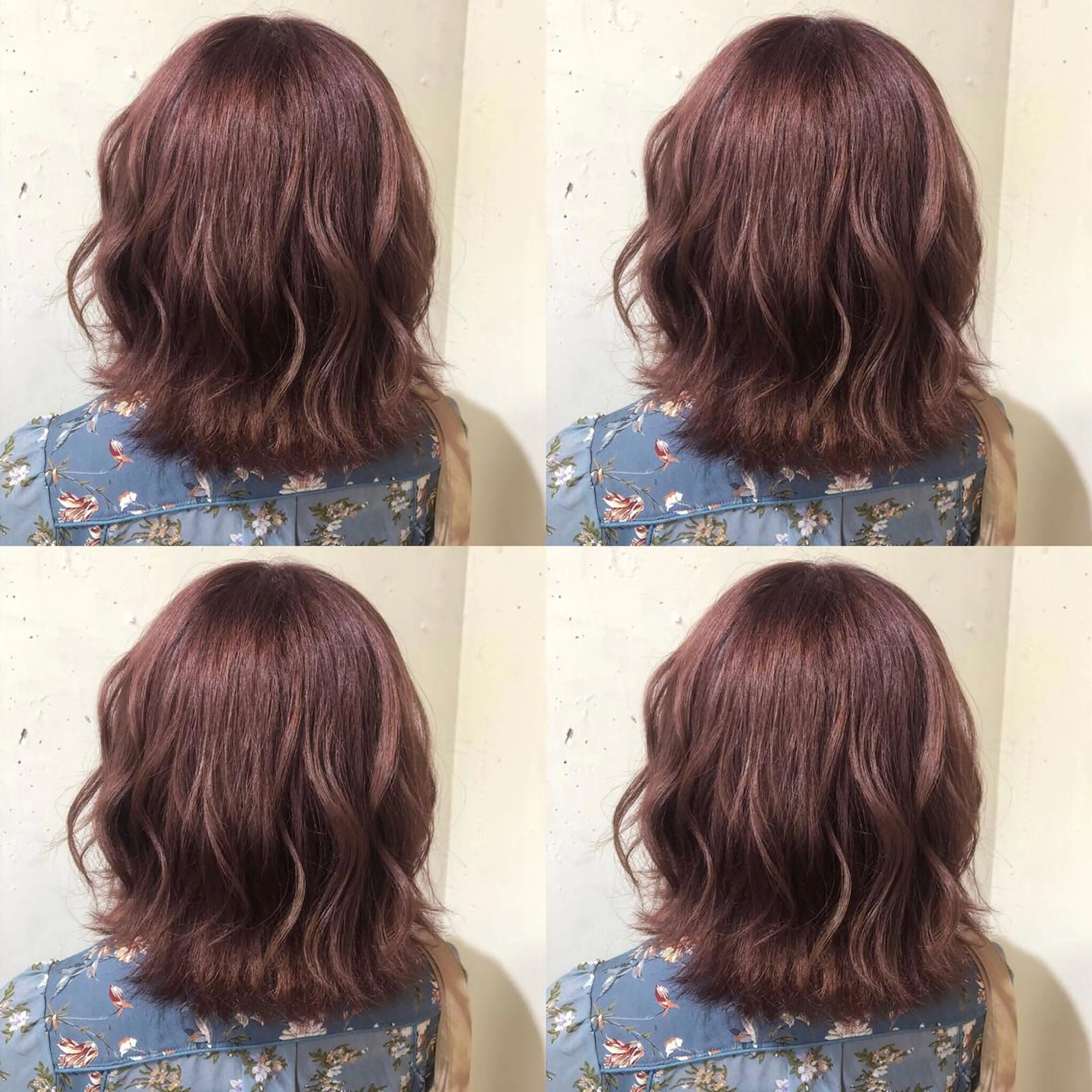 ミディアム カラー パーマ ヘアアレンジ 八巻 晴香のヘアスタイル