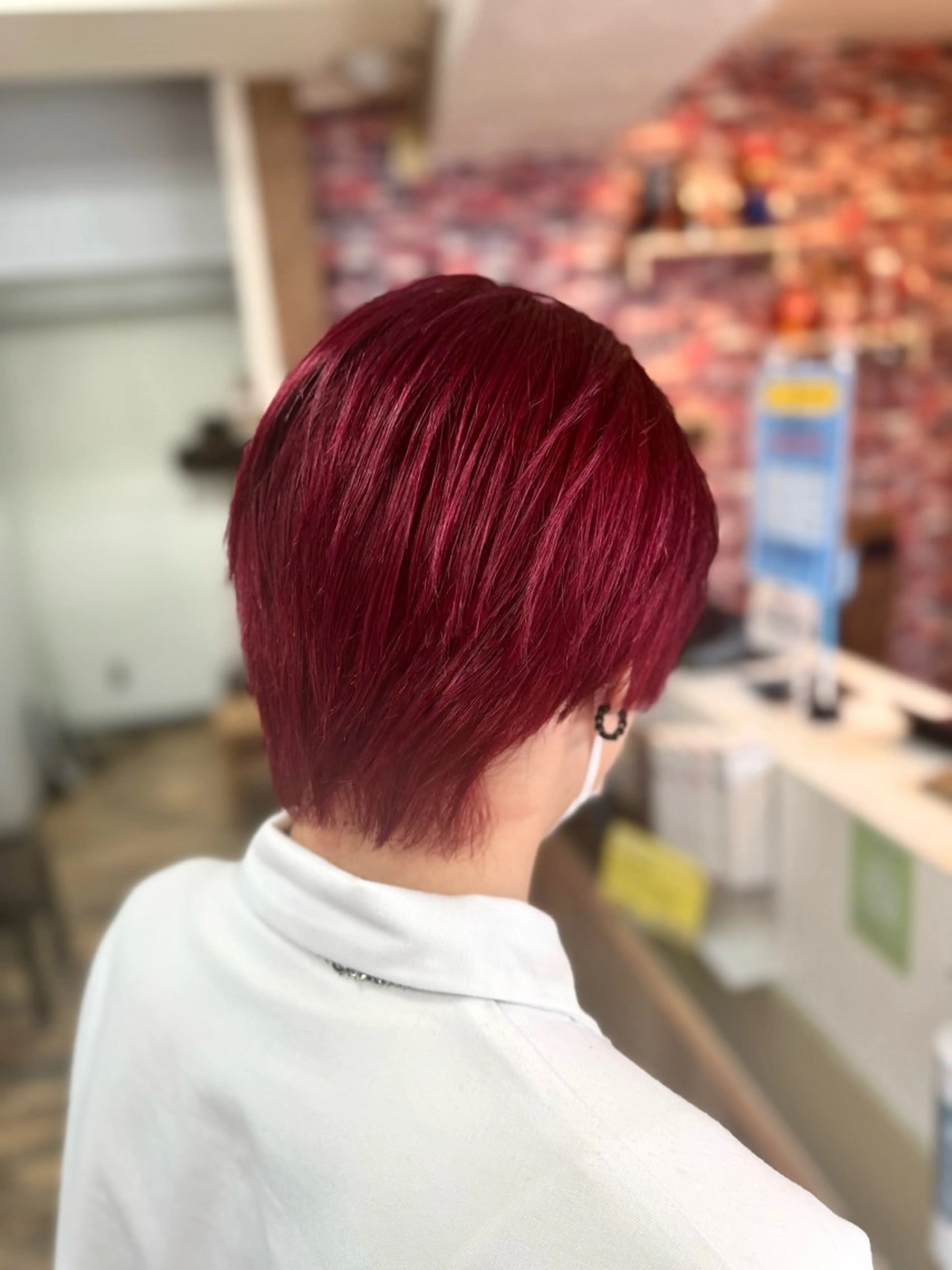 カラー メンズ メンズブリーチ ブリーチ レッドカラー ヘアカラー 横浜/ブリーチカラー うららのヘアスタイル