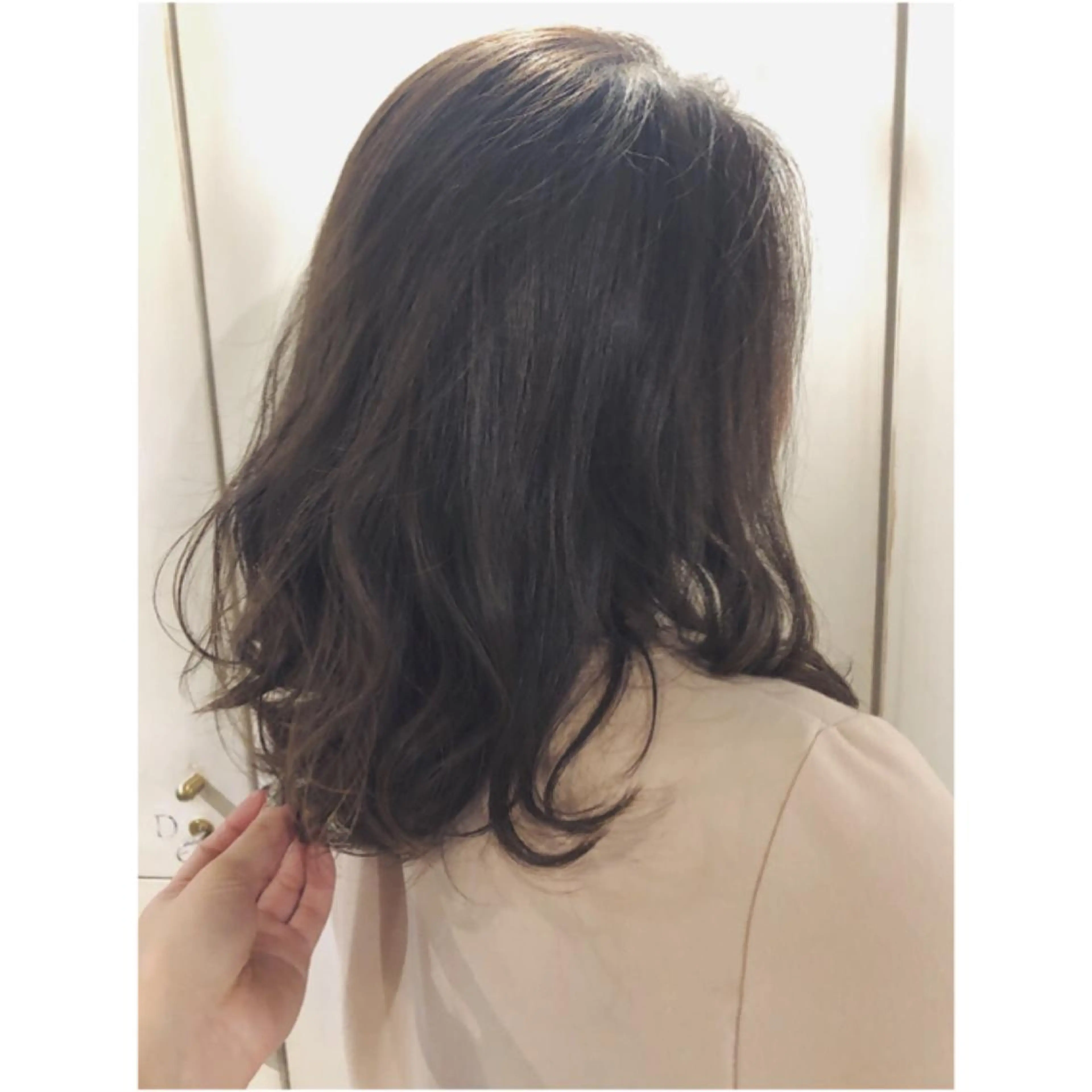 セミロング 原口 美樹のヘアスタイル