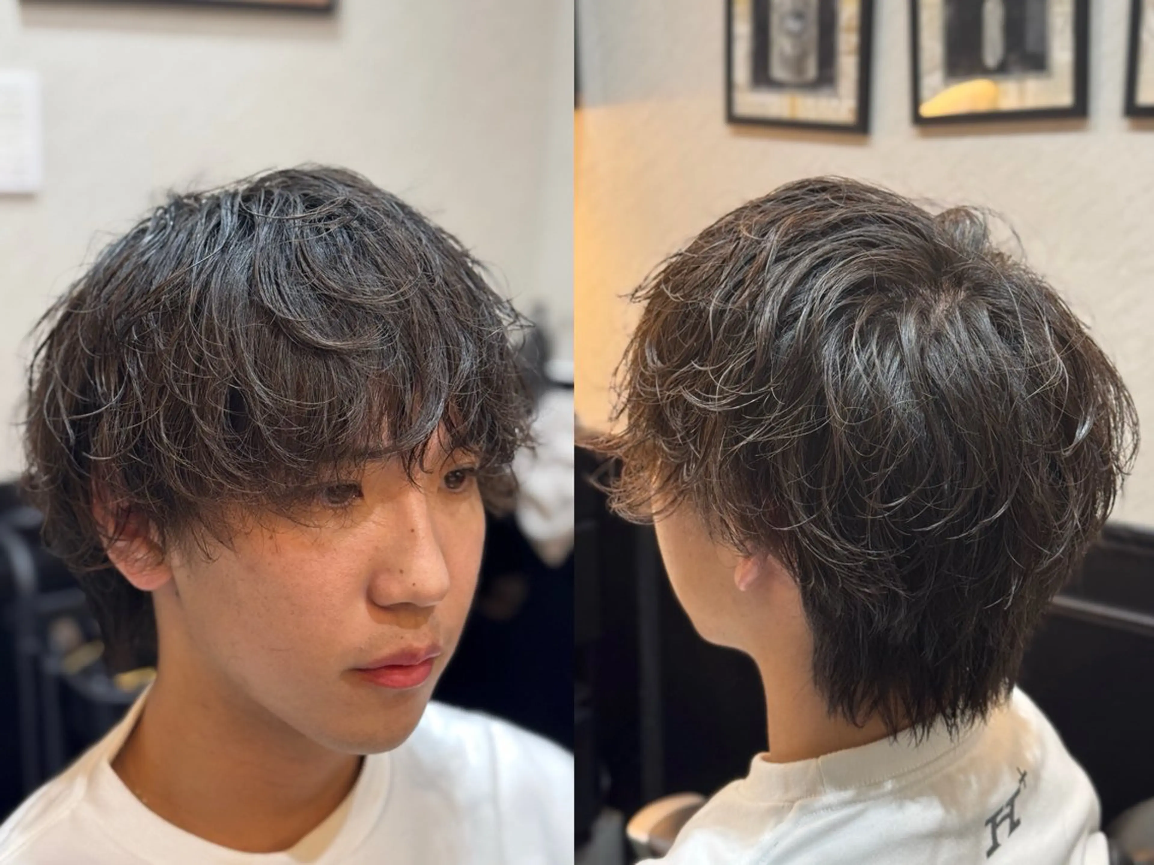 ミディアム カット 有田 光輝のヘアスタイル