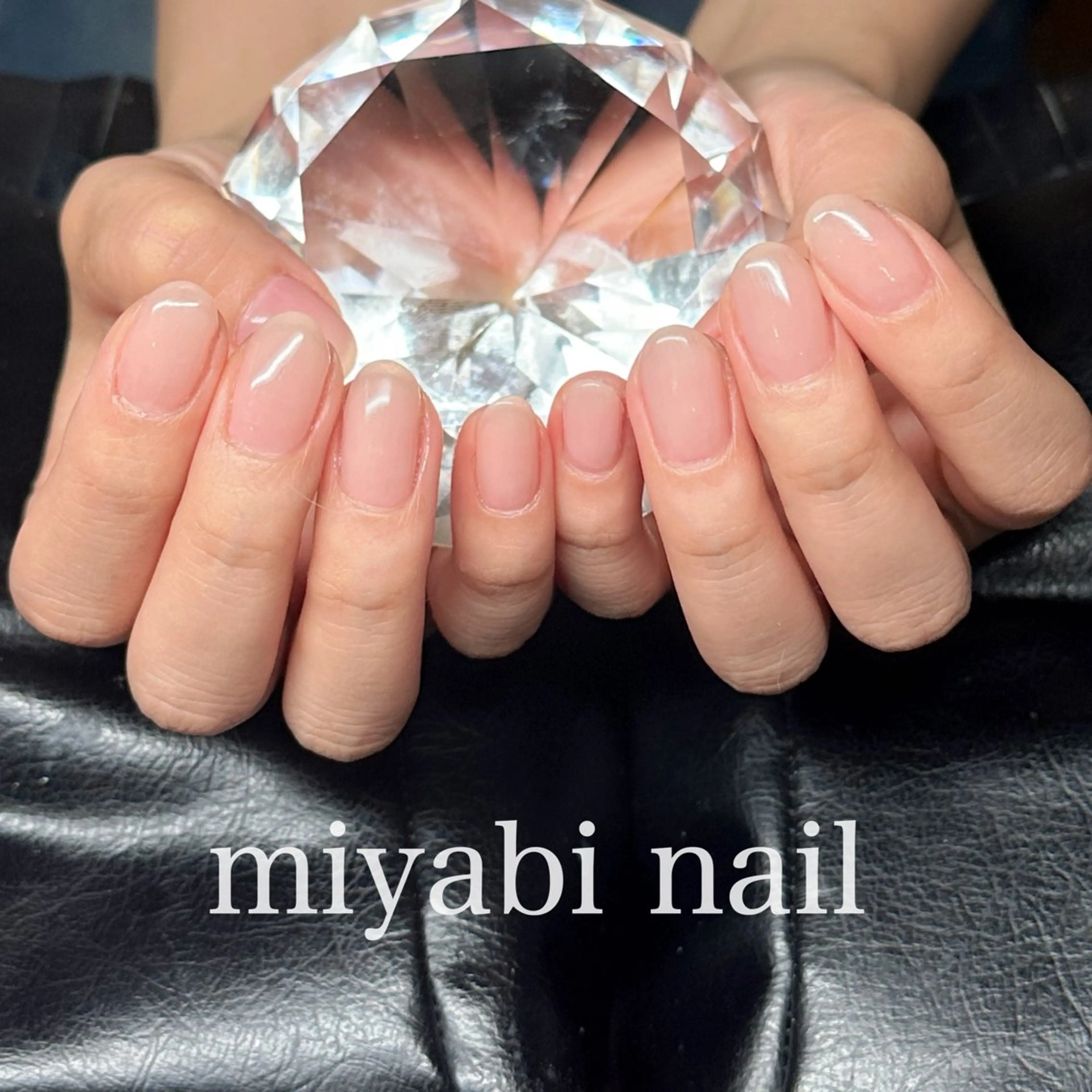 ネイル 持ち込み オフィスネイル ピンク シンプルネイル ハンドネイル miyabi nail 桂川駅近くのネイルデザイン