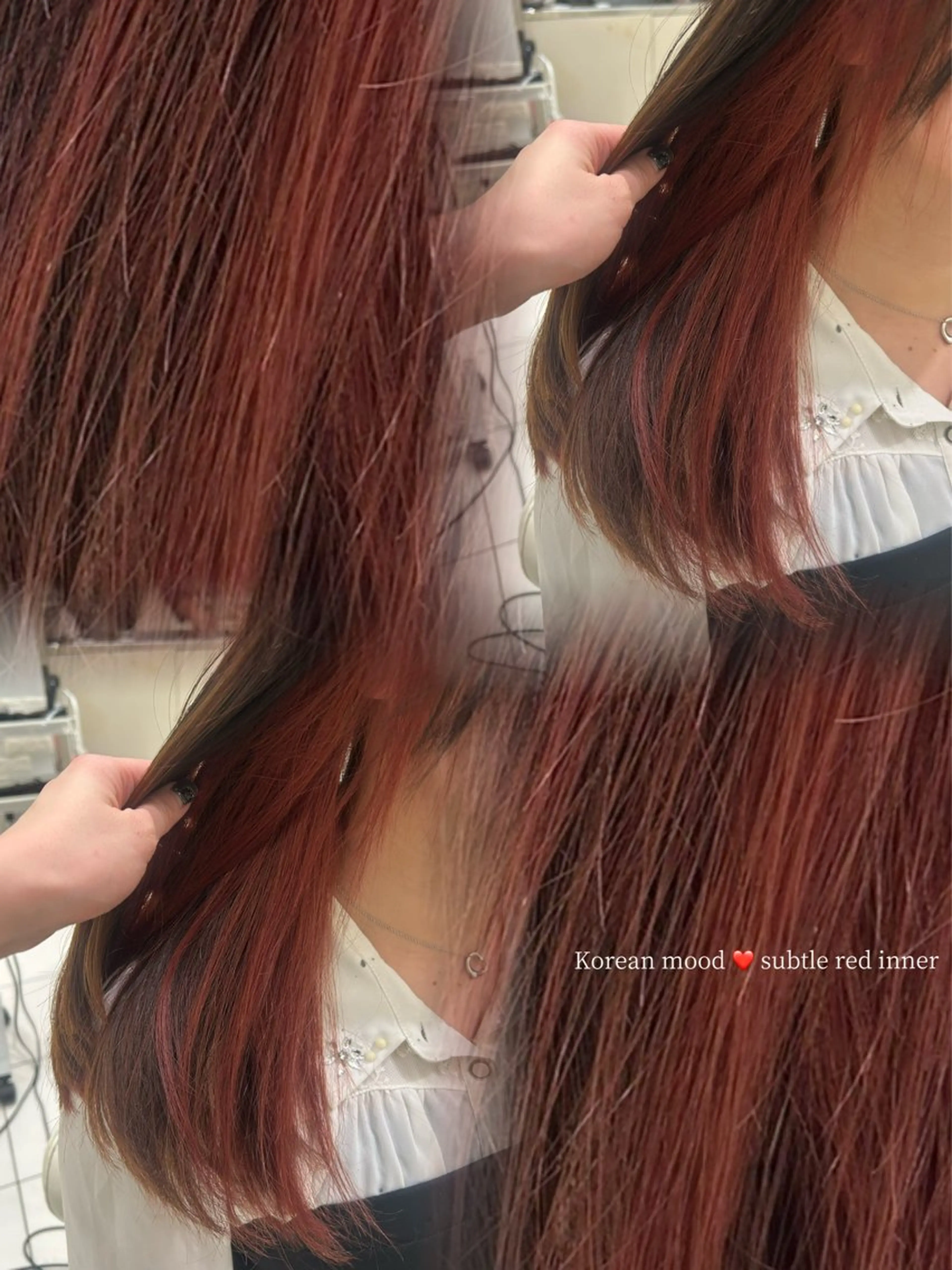 ロング カット ヘアカラー 中嶋 礼愛のヘアスタイル