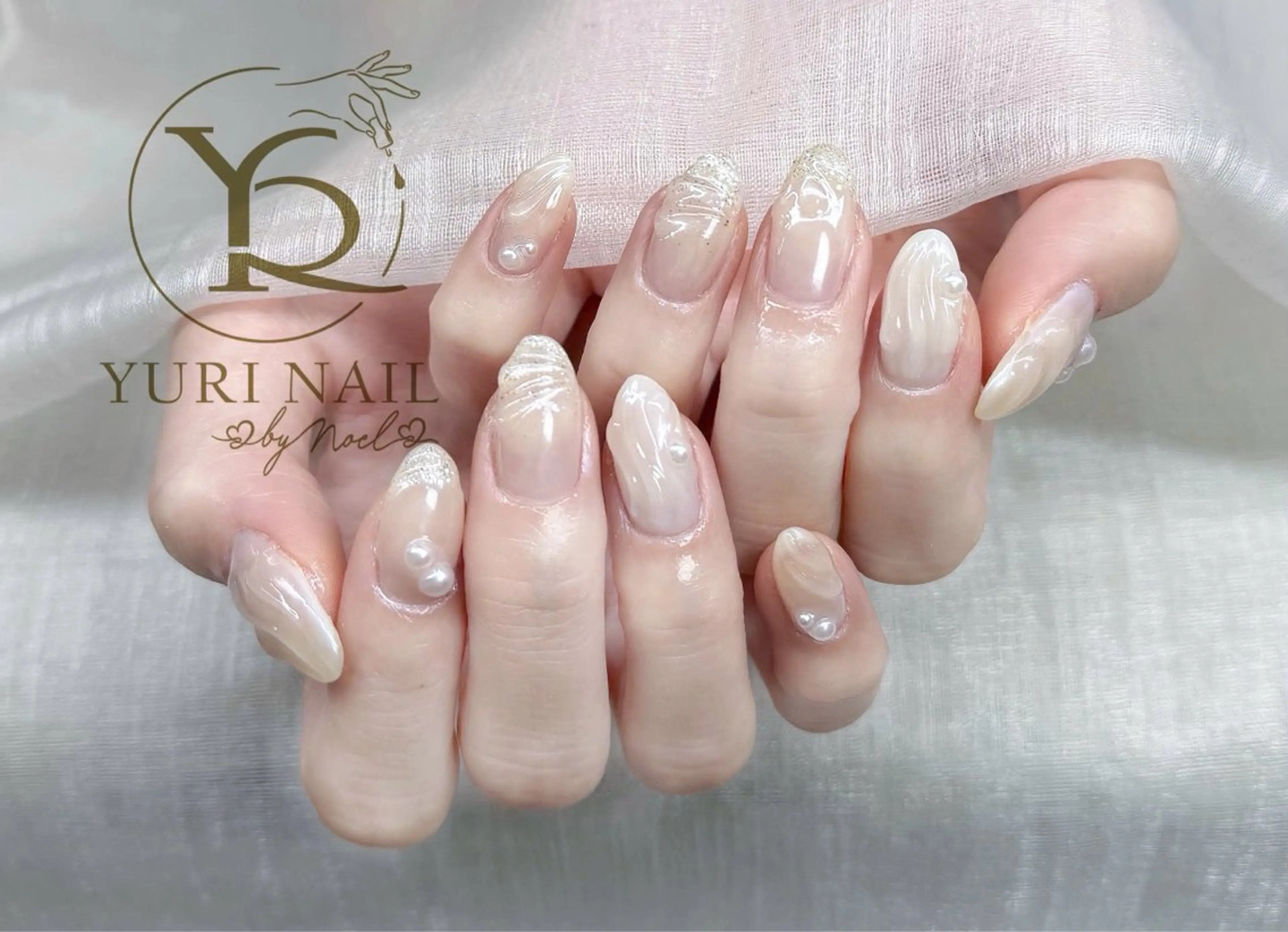 ネイル チークネイル フットネイル フレンチネイル 韓国ネイル マグネットネイル ハンドネイル フットネイル ハンドケア YURI Nail Funabashiのネイルデザイン