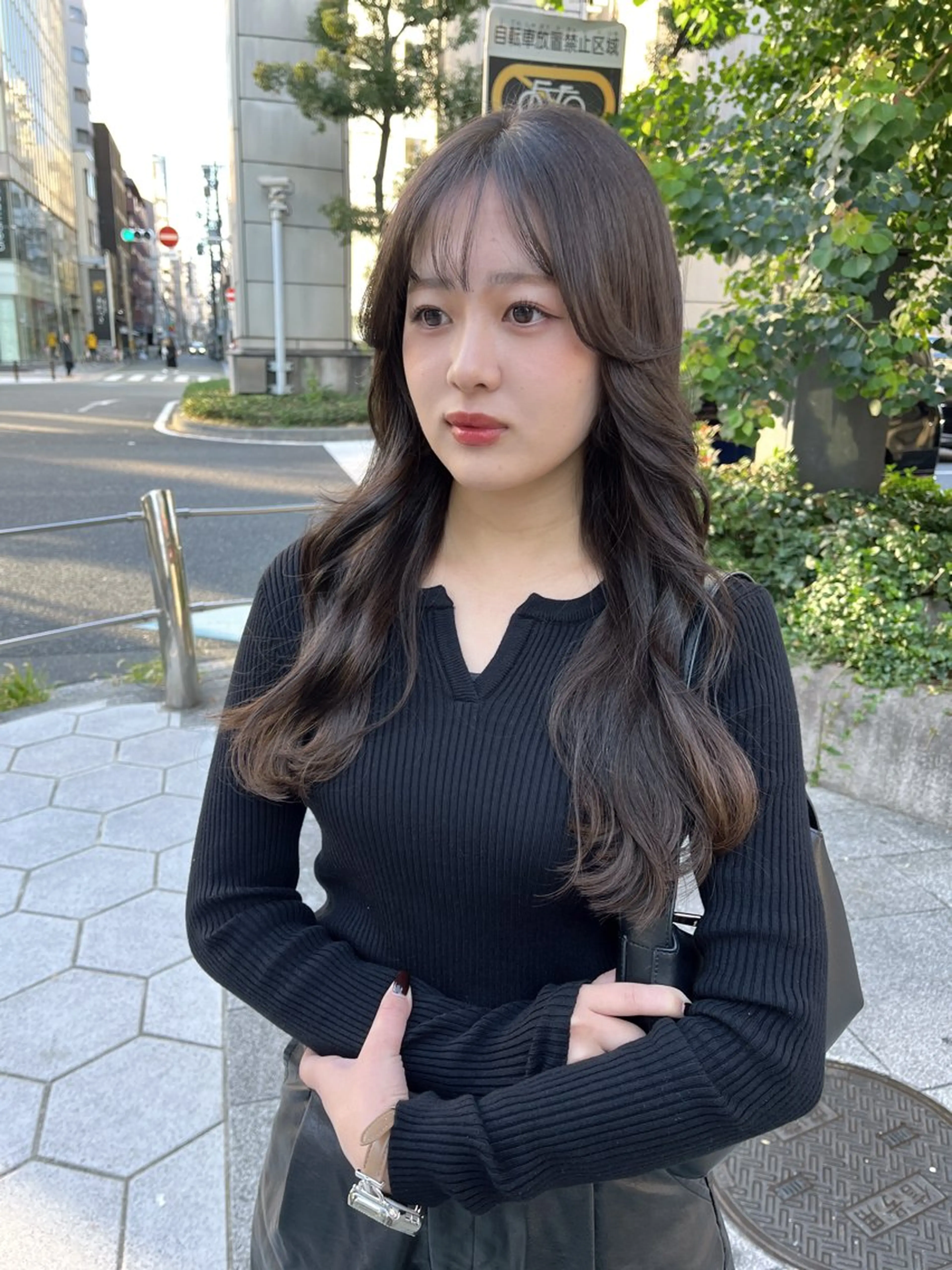 ロング カット ヘアカラー トリートメント rotika by Doll hair所属・RYOKA/ 透明感カラー/韓国風のヘアスタイル