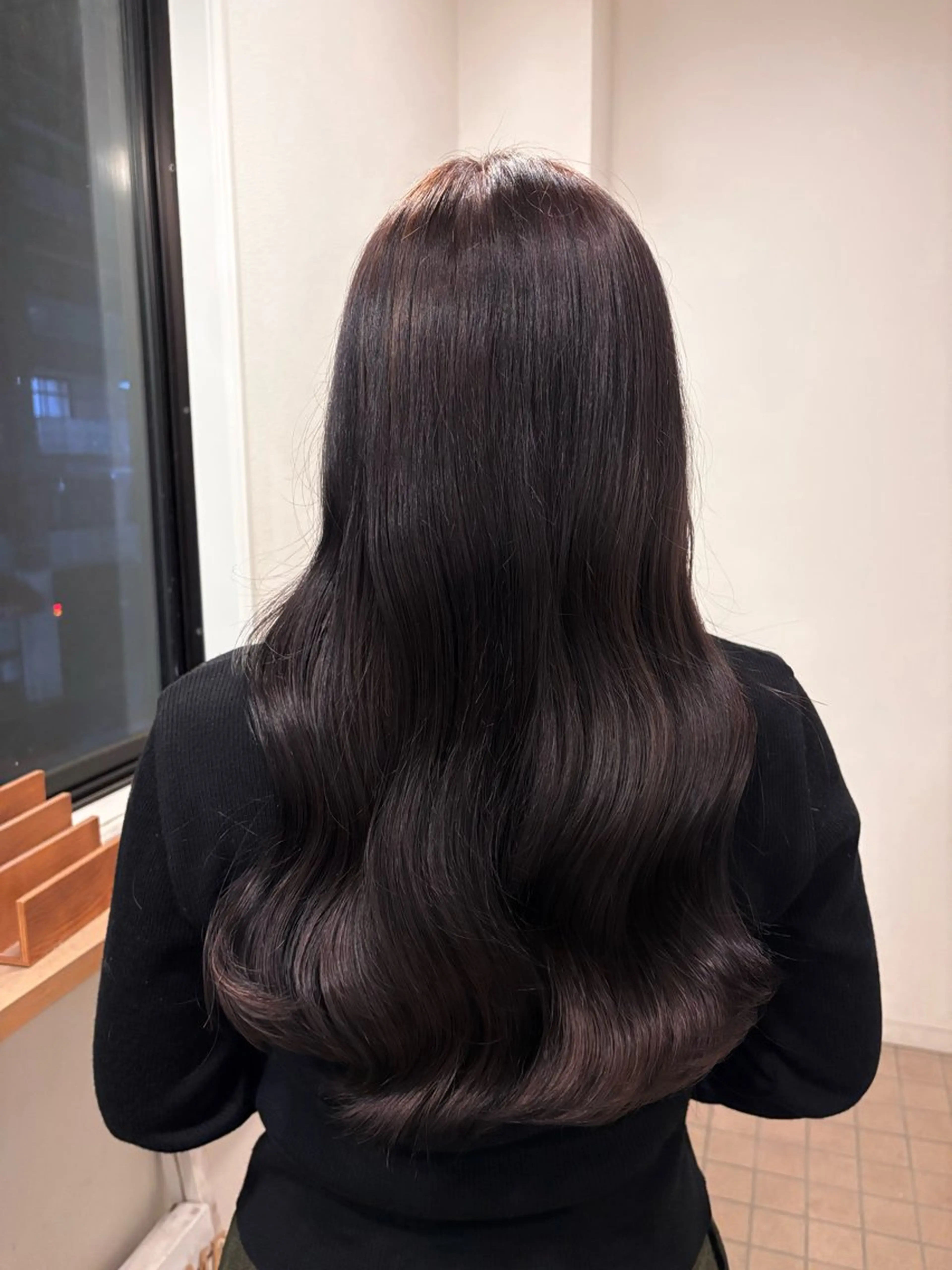 ロング カラー カットパーマモデル 募集中🧺アンジュのヘアスタイル