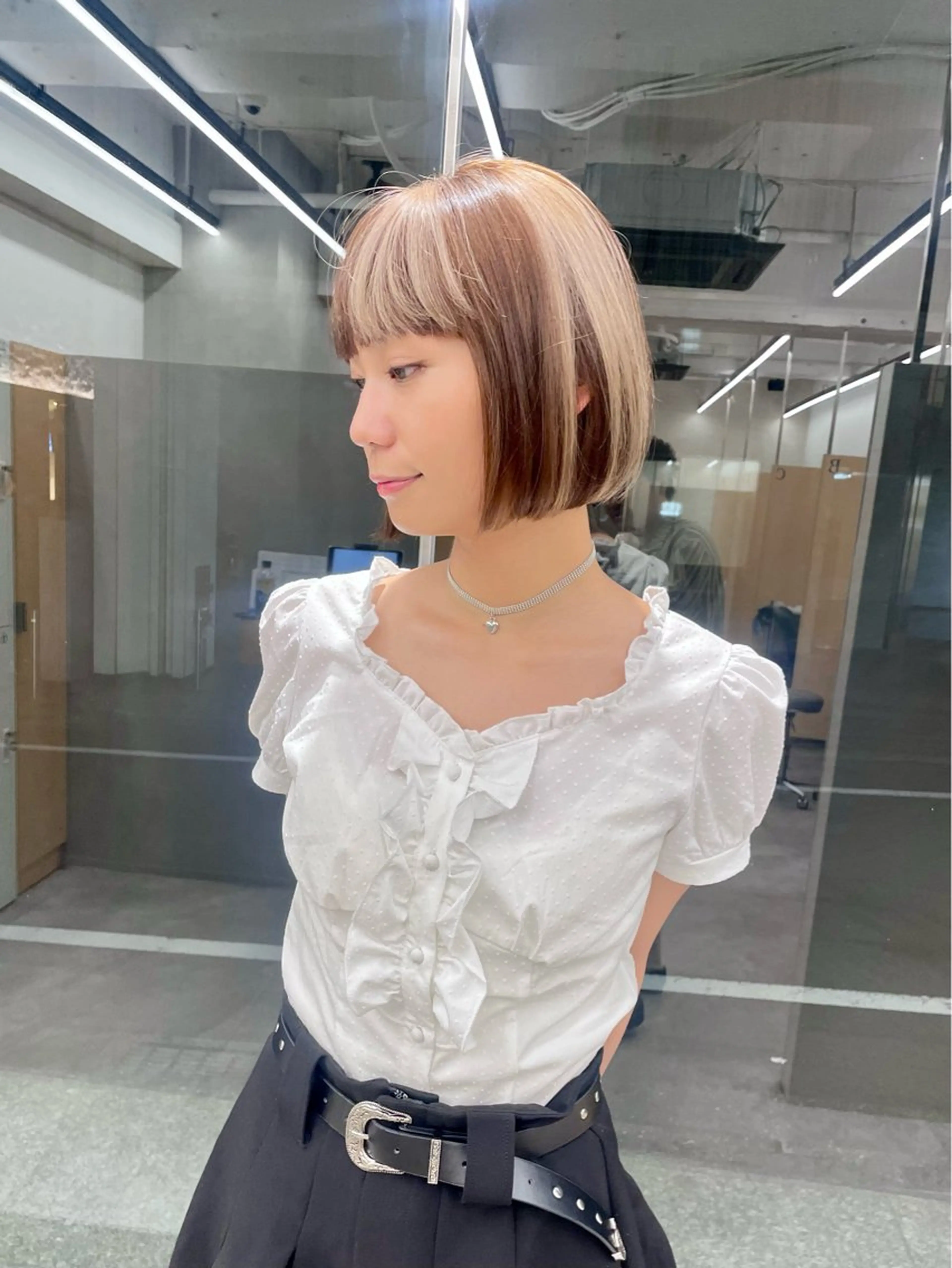 デザインカラー(一回ブリーチ込み)＋トリートメント🌈インナー、ハイライト、アンブレラカラー等の写真