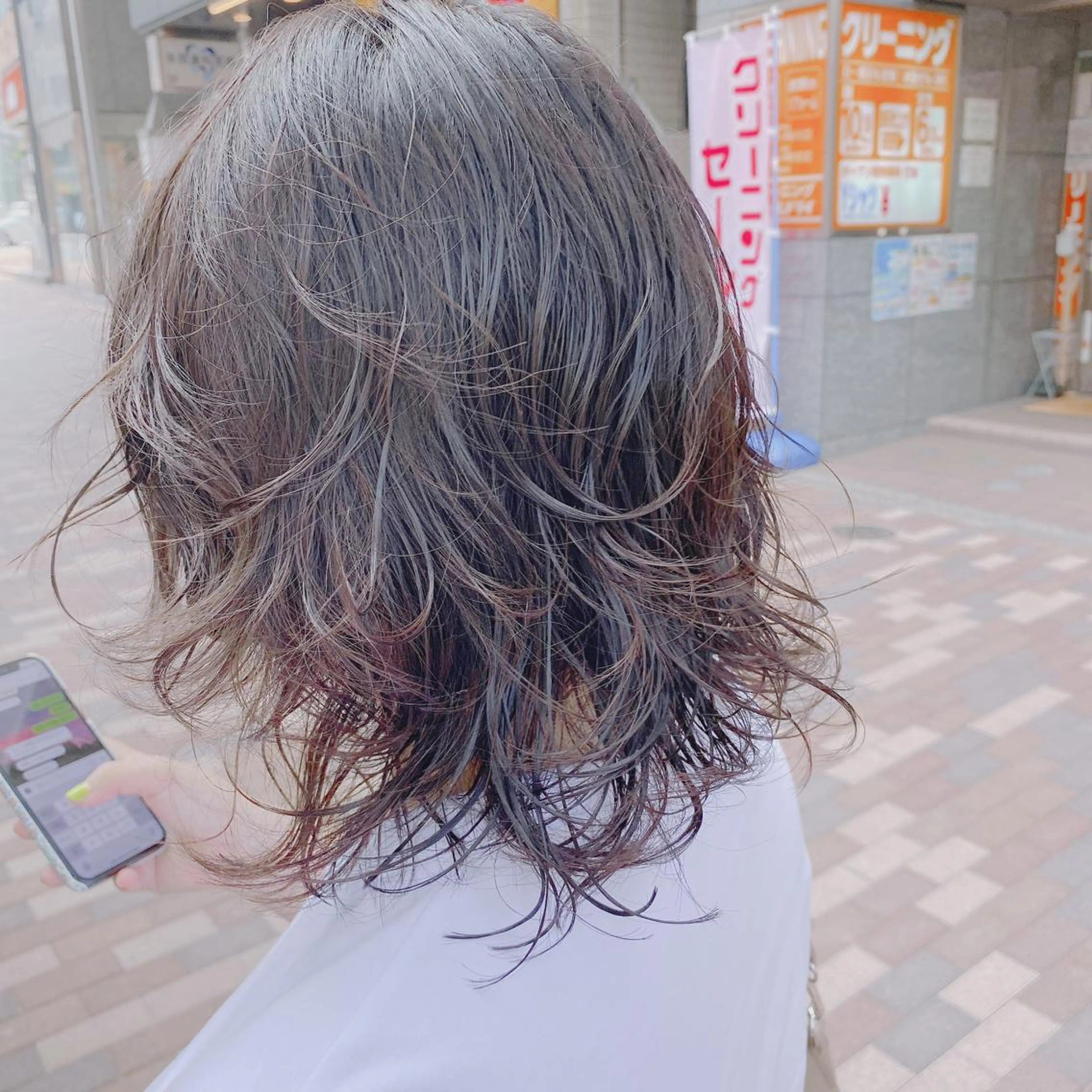 ミディアム カラー パーマ いわい せよりのマツエク・マツパデザイン