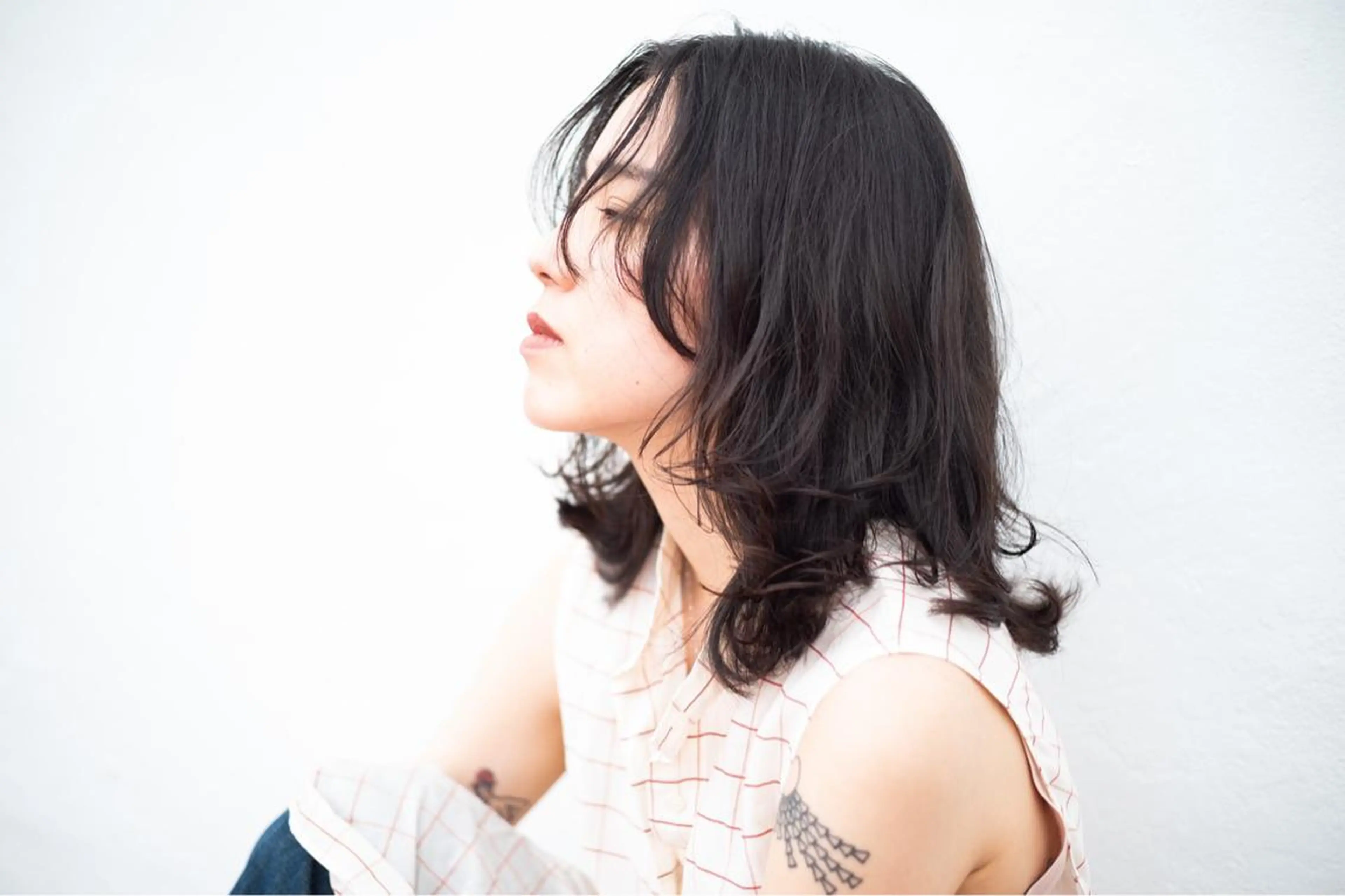 セミロング カラー カット パーマ stylist田口 祐歩のヘアスタイル