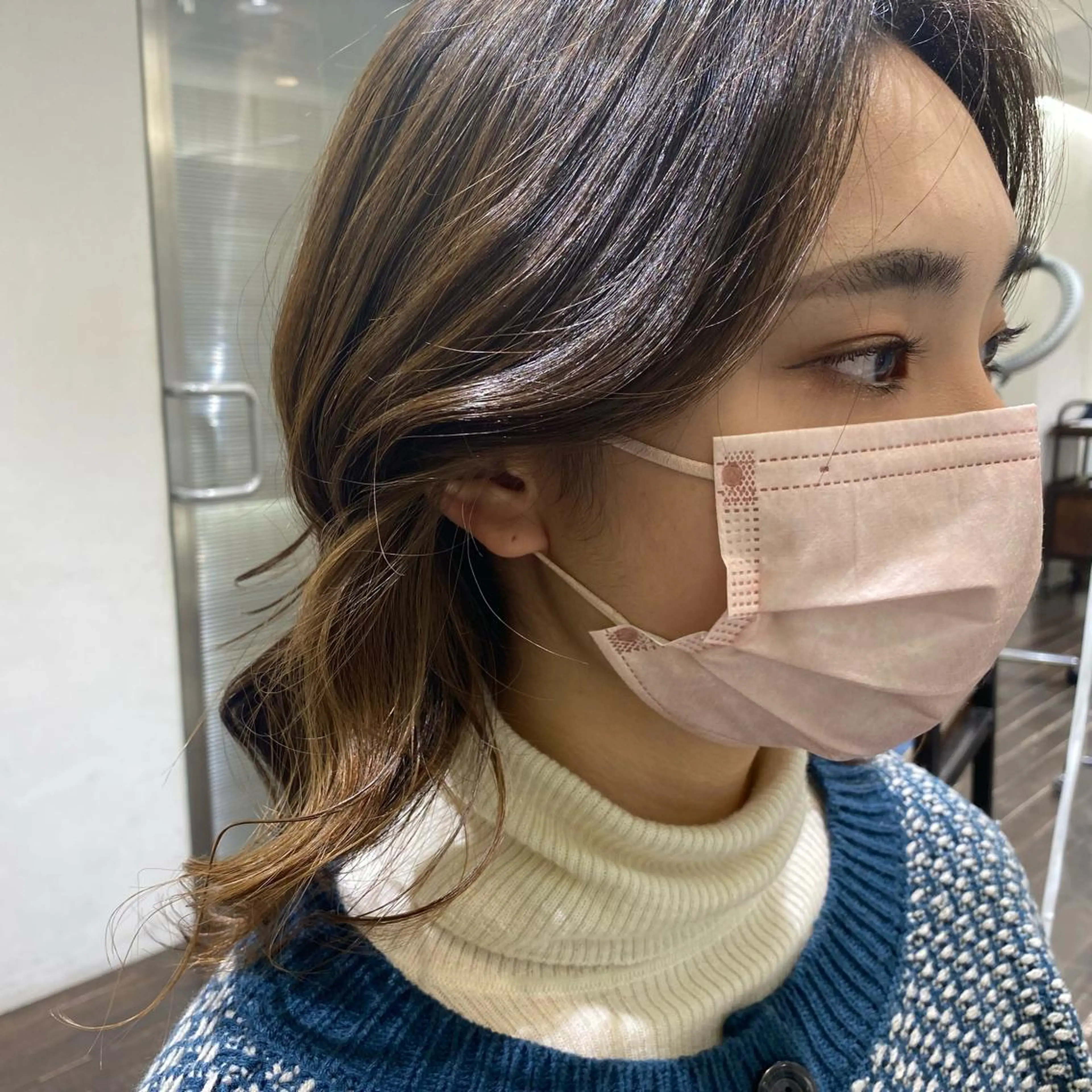 ミディアム カラー 🎗️【ヘアセット 美眉】吉川玲🎗️のヘアスタイル