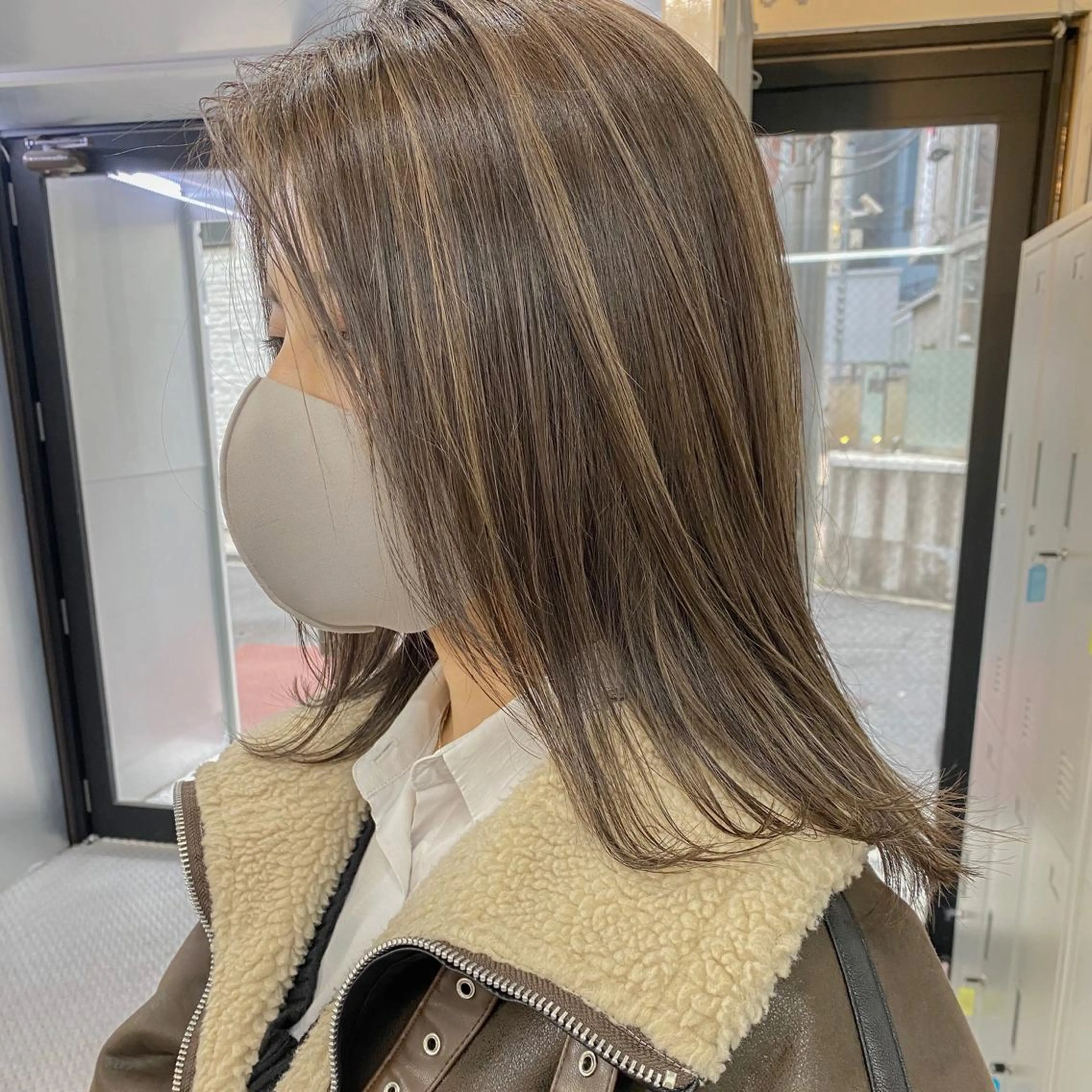 ミディアム カラー カット ヘアカラー トリートメント 海外デザイン🇺🇸 石渡諒太のヘアスタイル