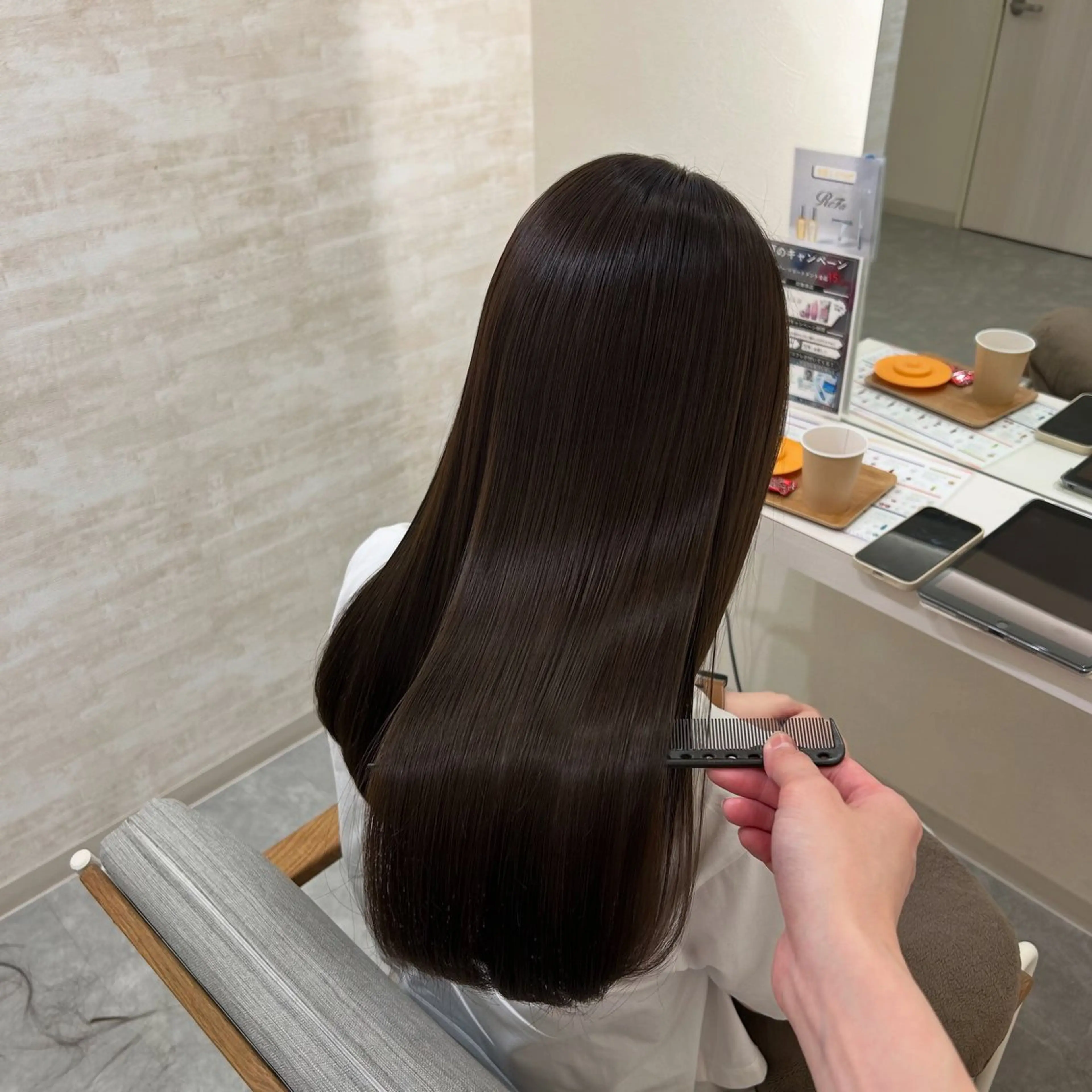 セミロング カラー ベージュカラー オリーブベージュ 髪質改善 トリートメント カット ヘアカラー トリートメント 髪質改善&ヘアケア /菊池琉那のヘアスタイル