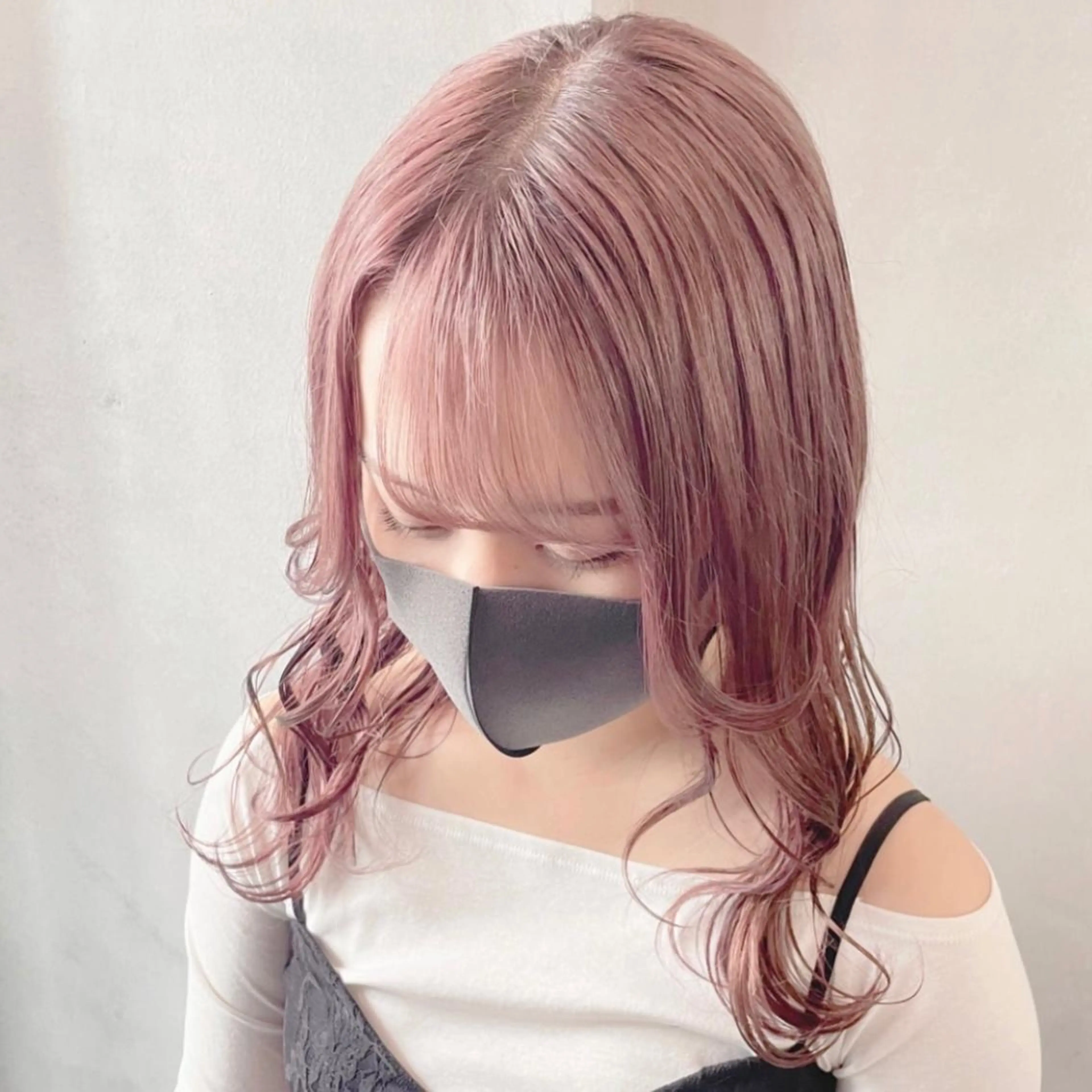 ロング カラー ピンクカラー ヘアカラー トリートメント ✨ハイトーン✨ 濱田知孝のヘアスタイル