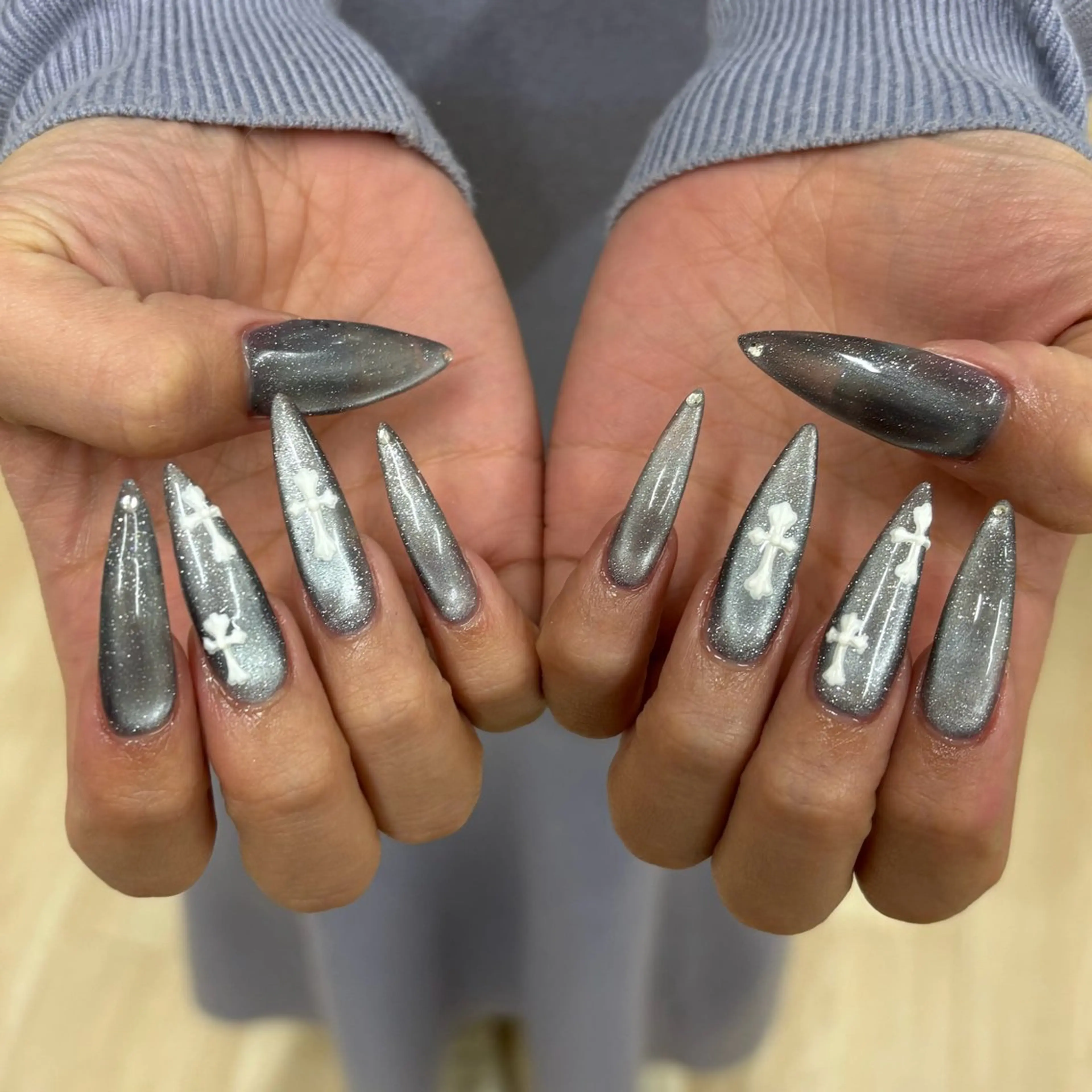 【オフ🈶】ハンド🤚🏻チップ長さだし➕ワンカラー/練馬/¥13,650⏩12,650の写真