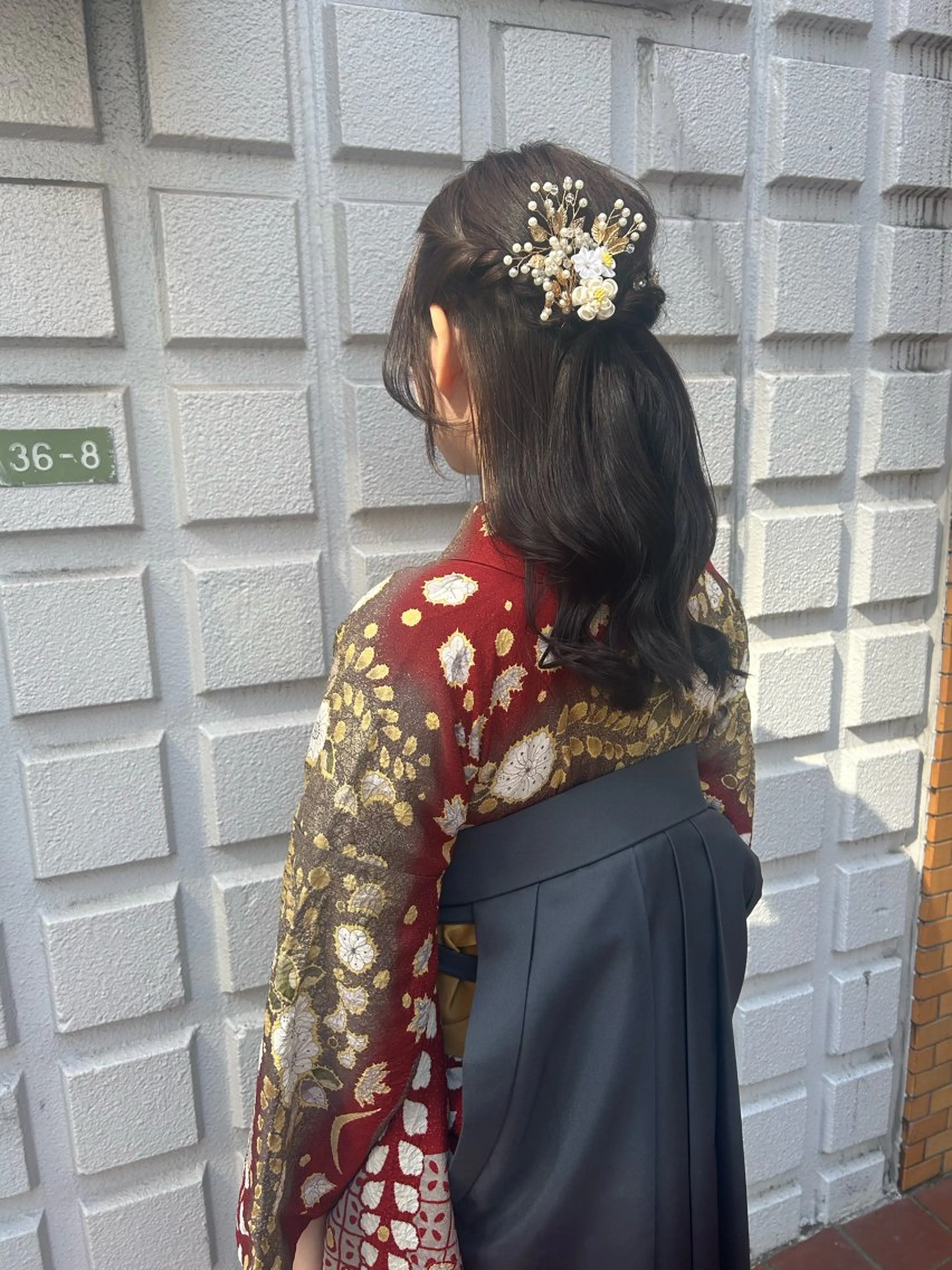 ヘアアレンジ 卒業式のヘアスタイル ヘアセット 栗田 優月のヘアスタイル