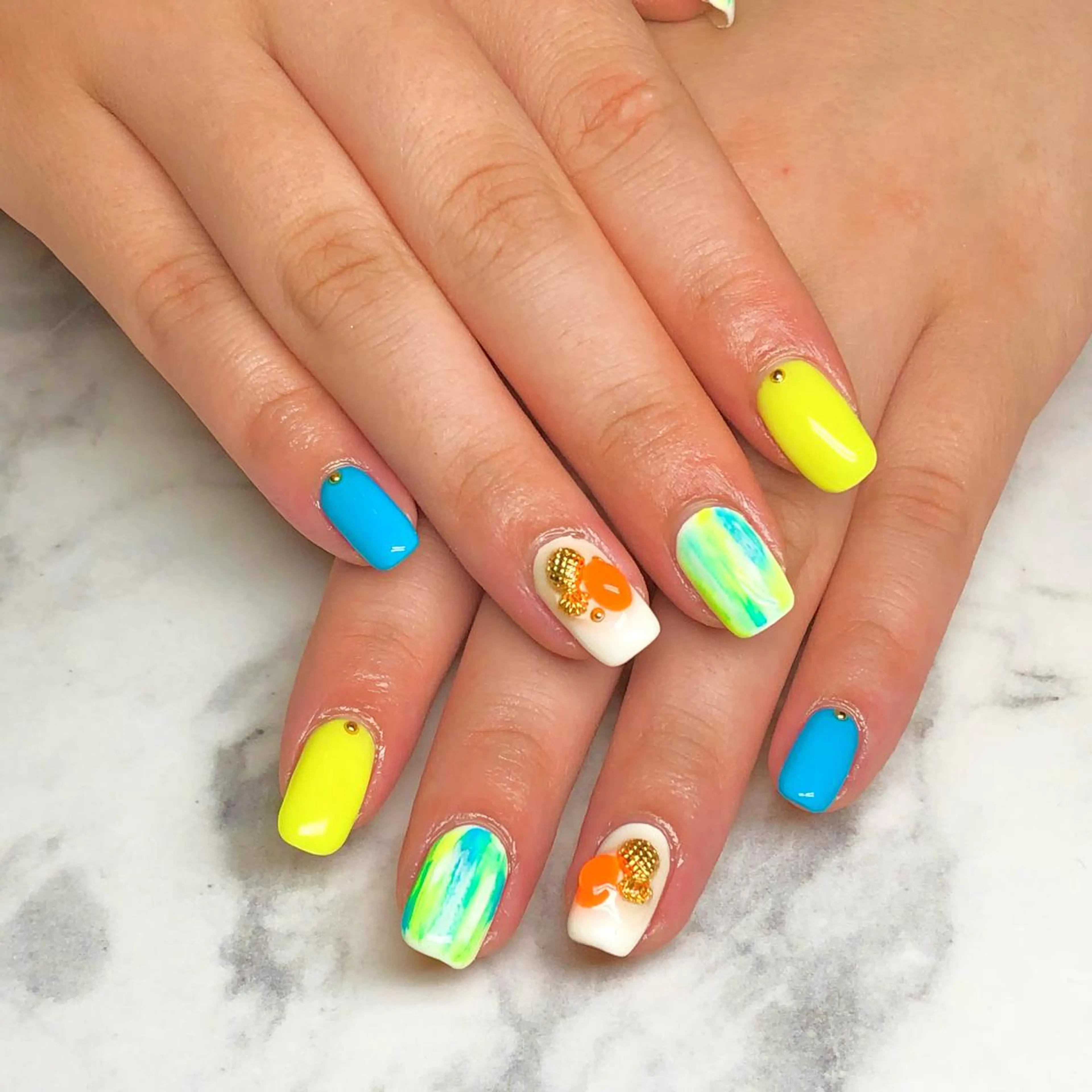 ショート ネイル 🦋Kiyomi. 🦋のネイルデザイン