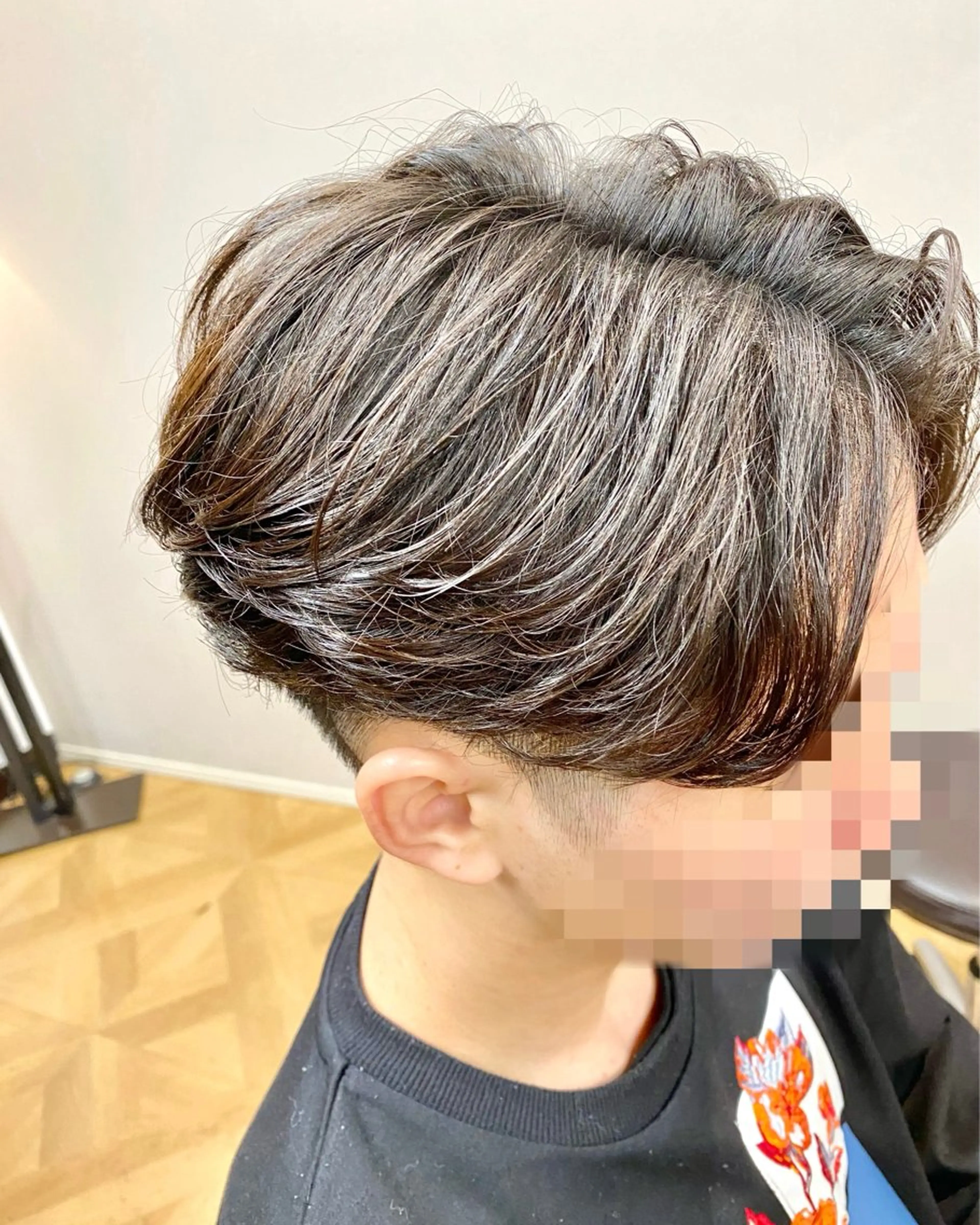 パーマ メンズ フェザーパーマ メンズパーマ カット パーマ 菅野 奏のヘアスタイル