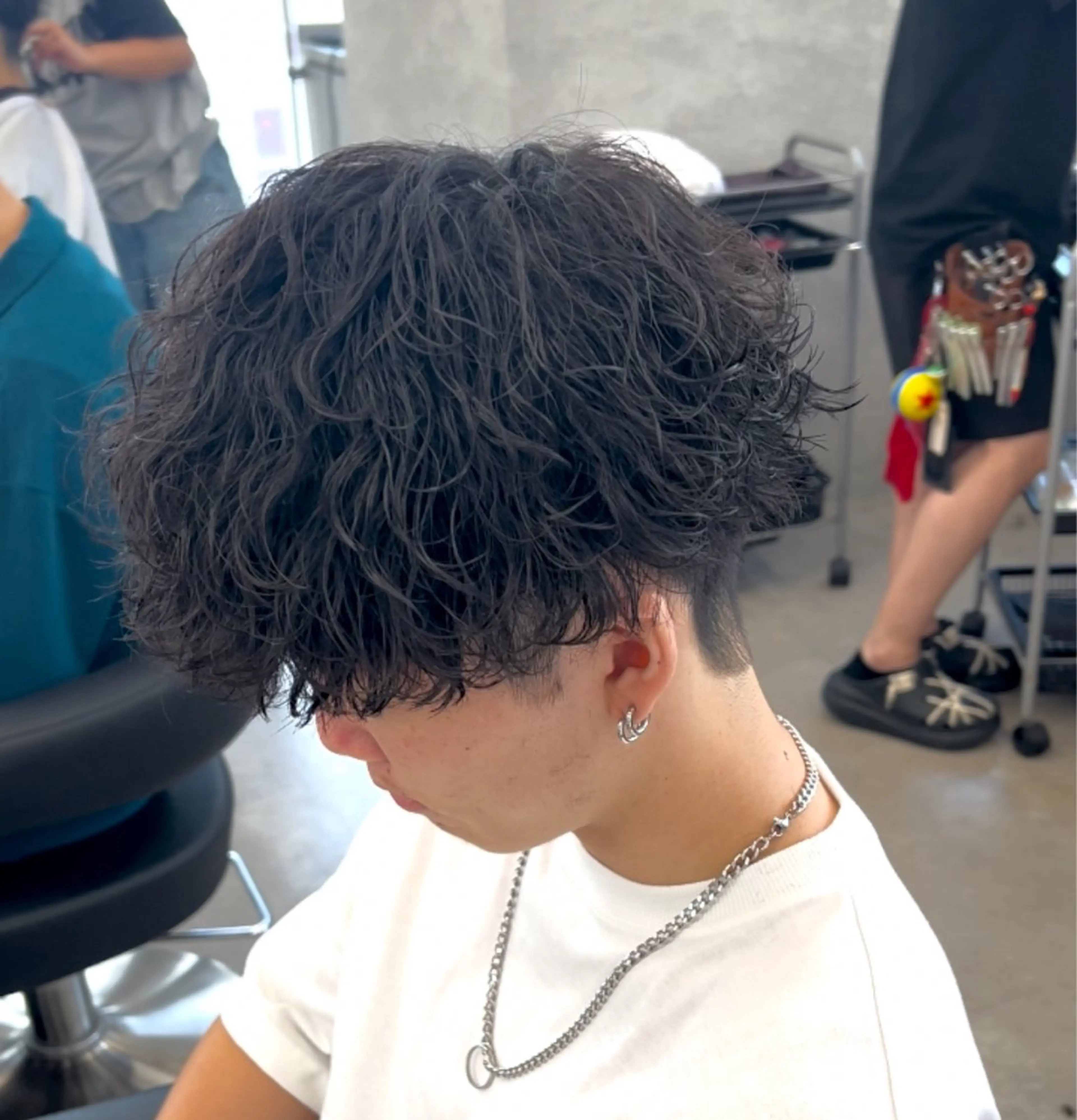 パーマ メンズ カット パーマ トリートメント ヘッドスパ ヘアセット 新世代パーマ⚡️ の達人トモ⚡️のヘアスタイル