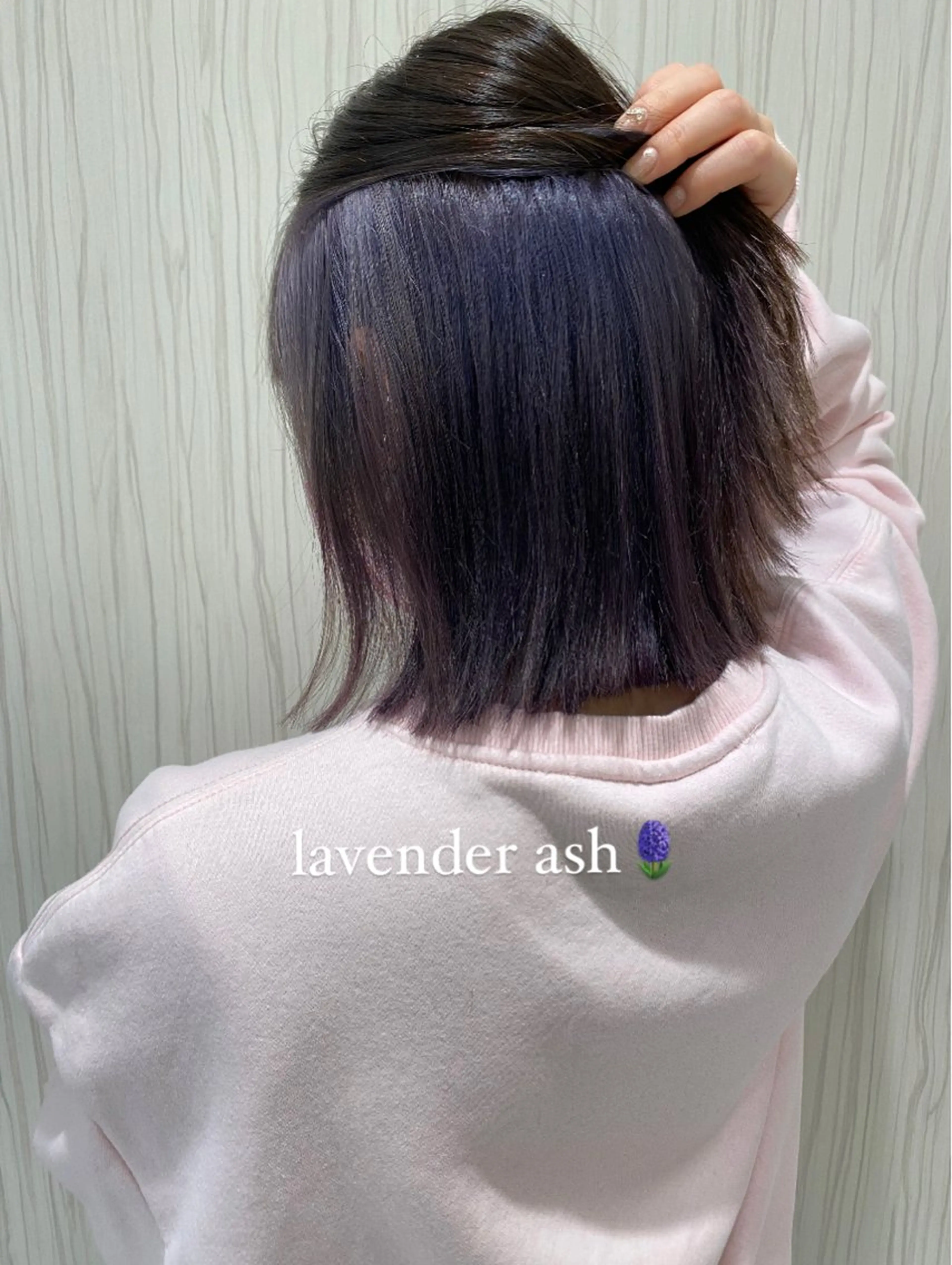 ミディアム カラー ヘアアレンジ アッシュ ブリーチ ラベンダーカラー ラベンダーアッシュ カット ヘアカラー トリートメント 🥀暖色韓国ヘア💕 保科侑花のヘアスタイル