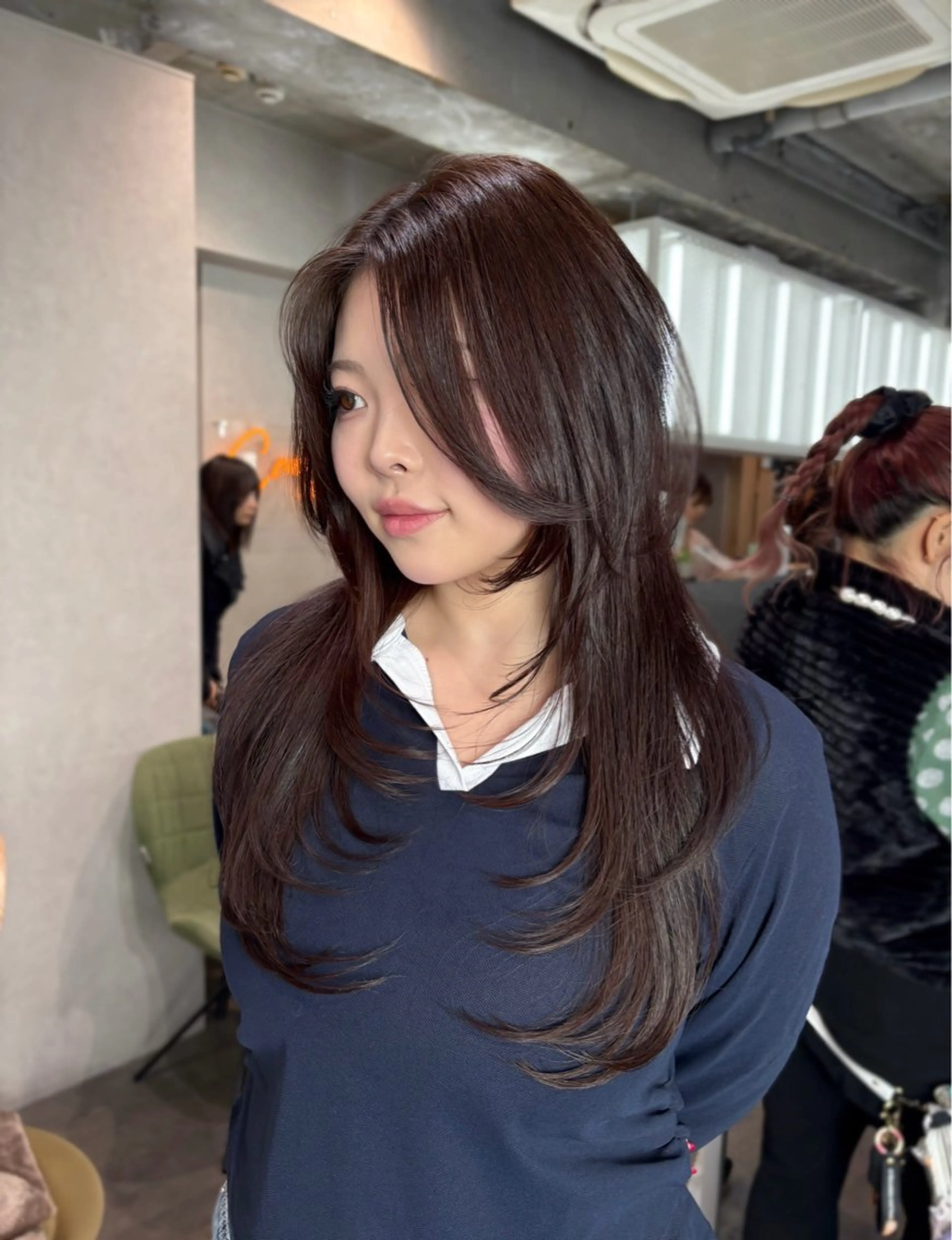 【結んでも可愛い🎀︎💕︎】顔周りカット+ケラスターゼトリートメント♡♡の写真