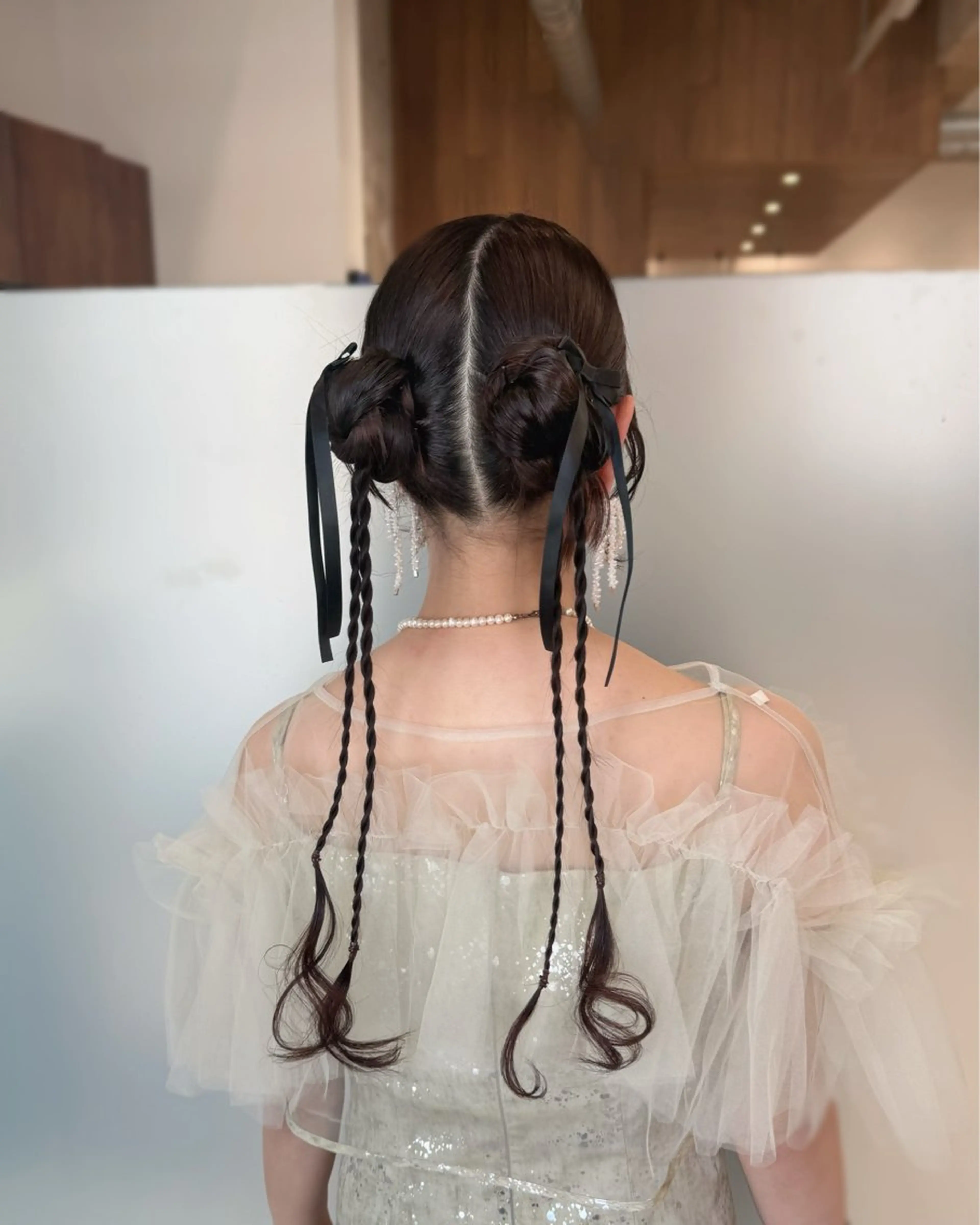 ロング ヘアアレンジ ヘアセット 縮毛矯正+モテカラー 🎀✨MIHOのヘアスタイル