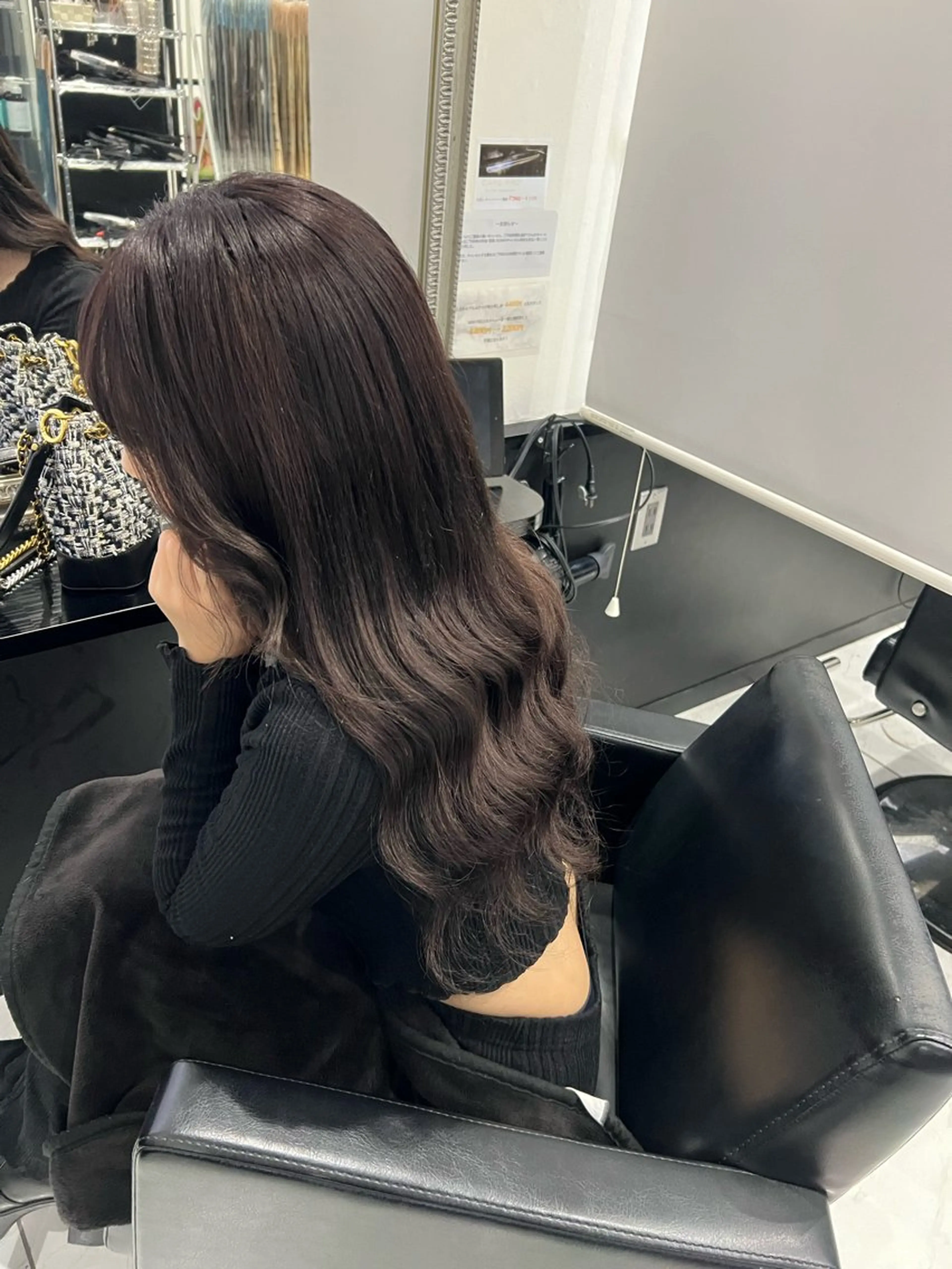 ロング カラー プルエクステ 透明感カラー バイオレットカラー エクステ ヘアカラー トリートメント エクステ YUDU🍊 germe/ジェルムのヘアスタイル