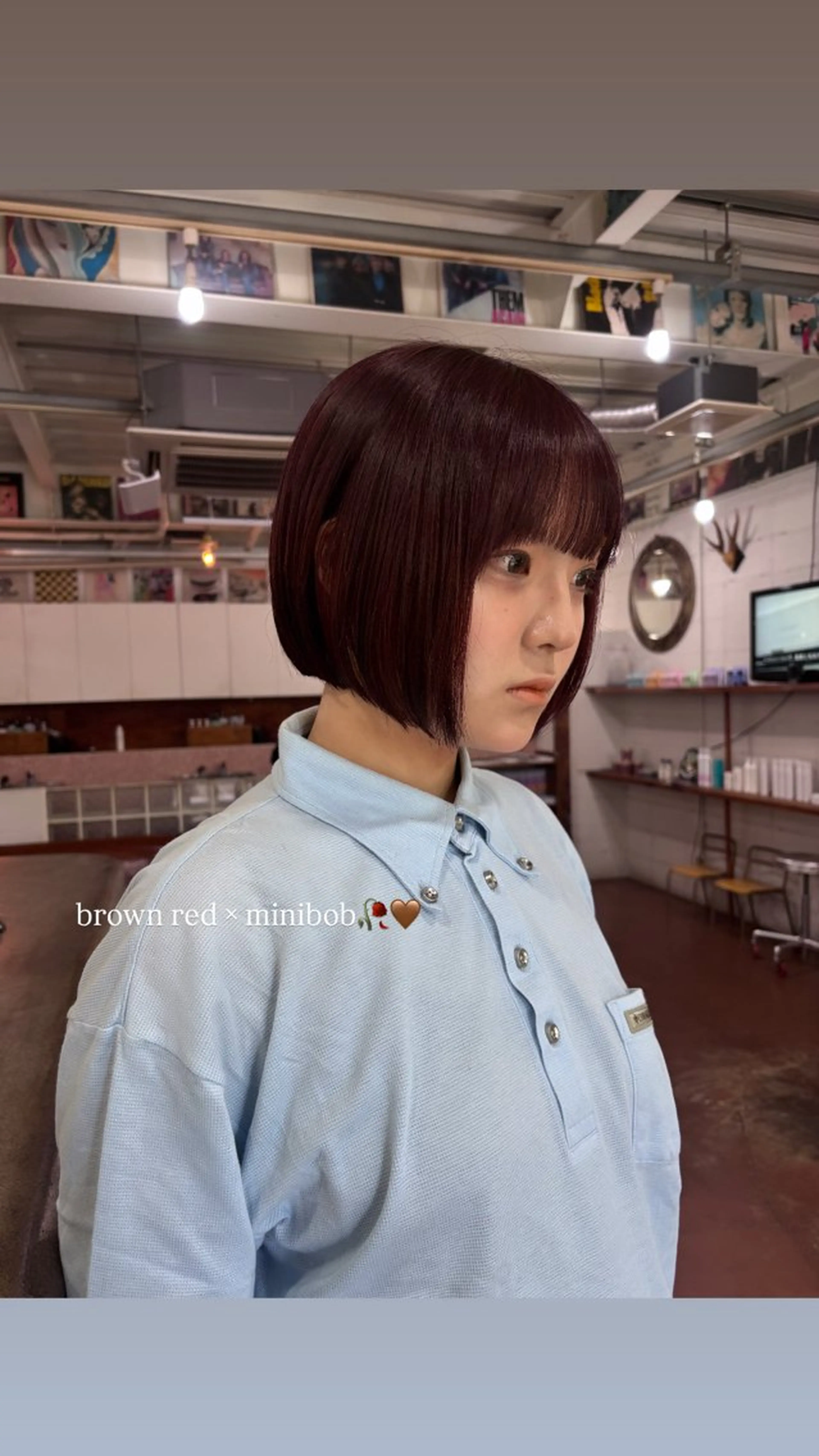 [ミニモ限定🍃]ボブカット＋艶髪ストレートパーマの写真