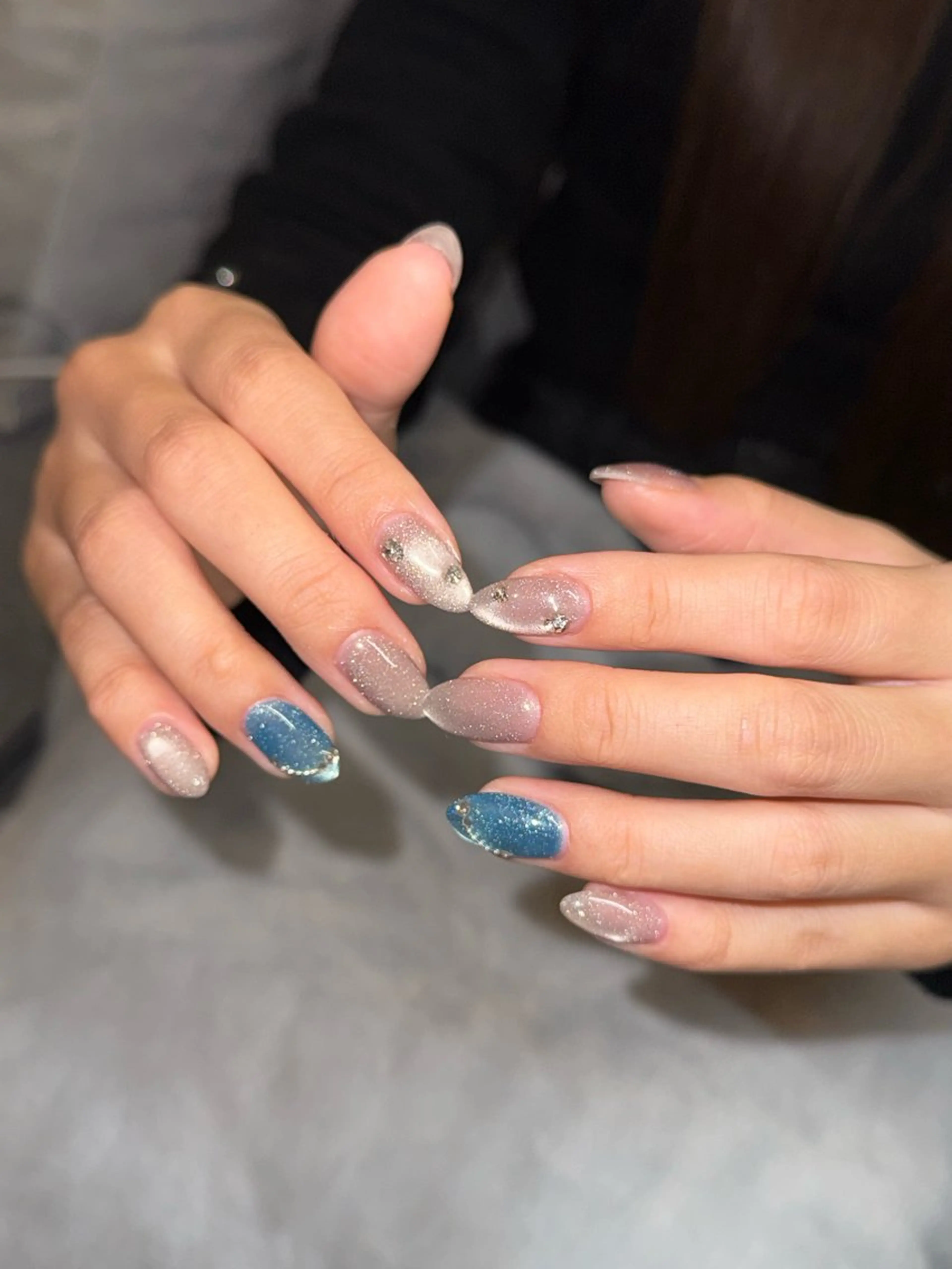 ネイル フラッシュネイル フラッシュマグ ジェルネイル マグネットネイル メンズネイル ハンドネイル MIMnail メンズネイリストのネイルデザイン