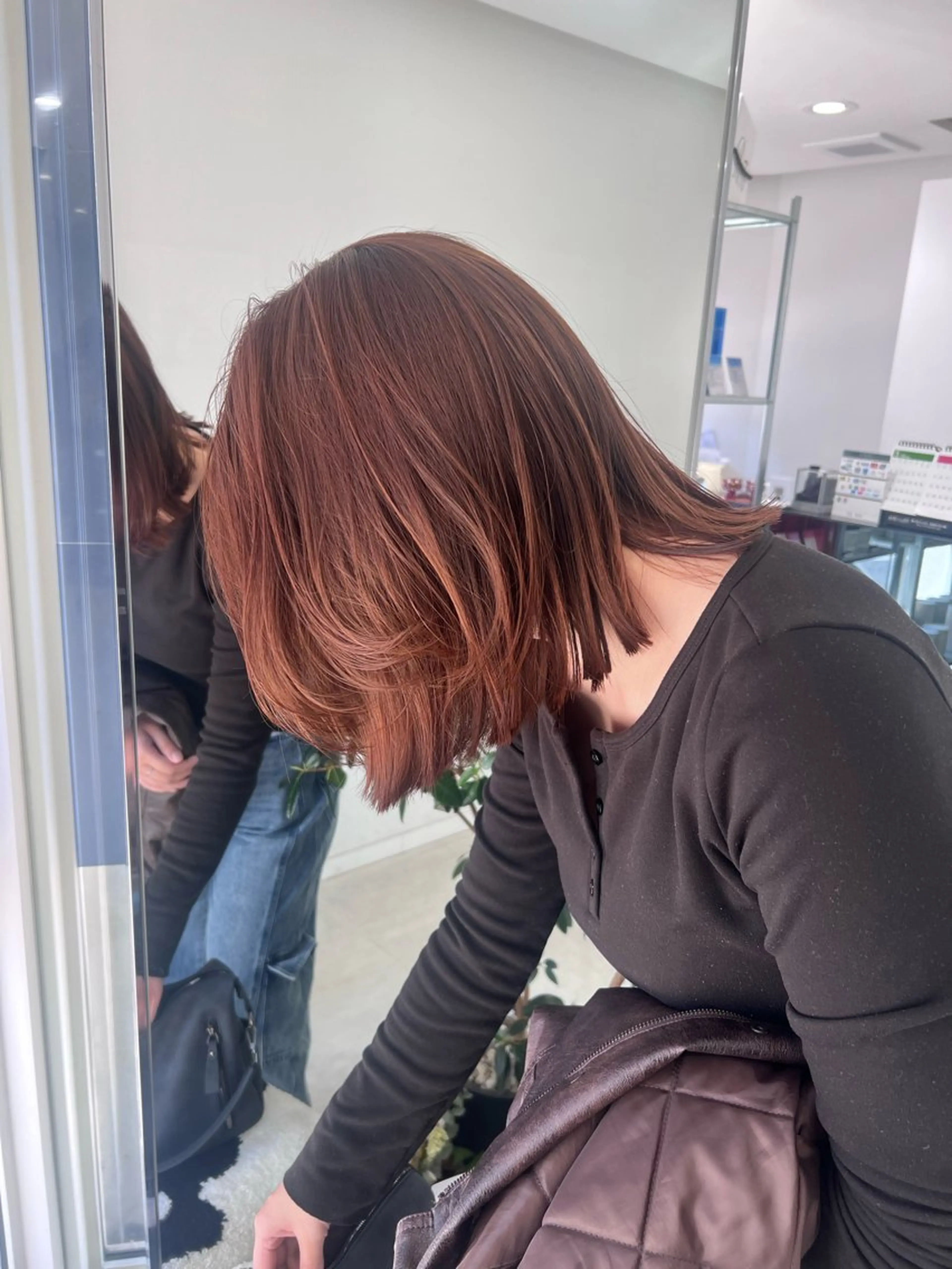 ミディアム カラー カット ヘアカラー トリートメント ヘアセット 🖤:抜け感×大人 スタイル/Aoiのヘアスタイル