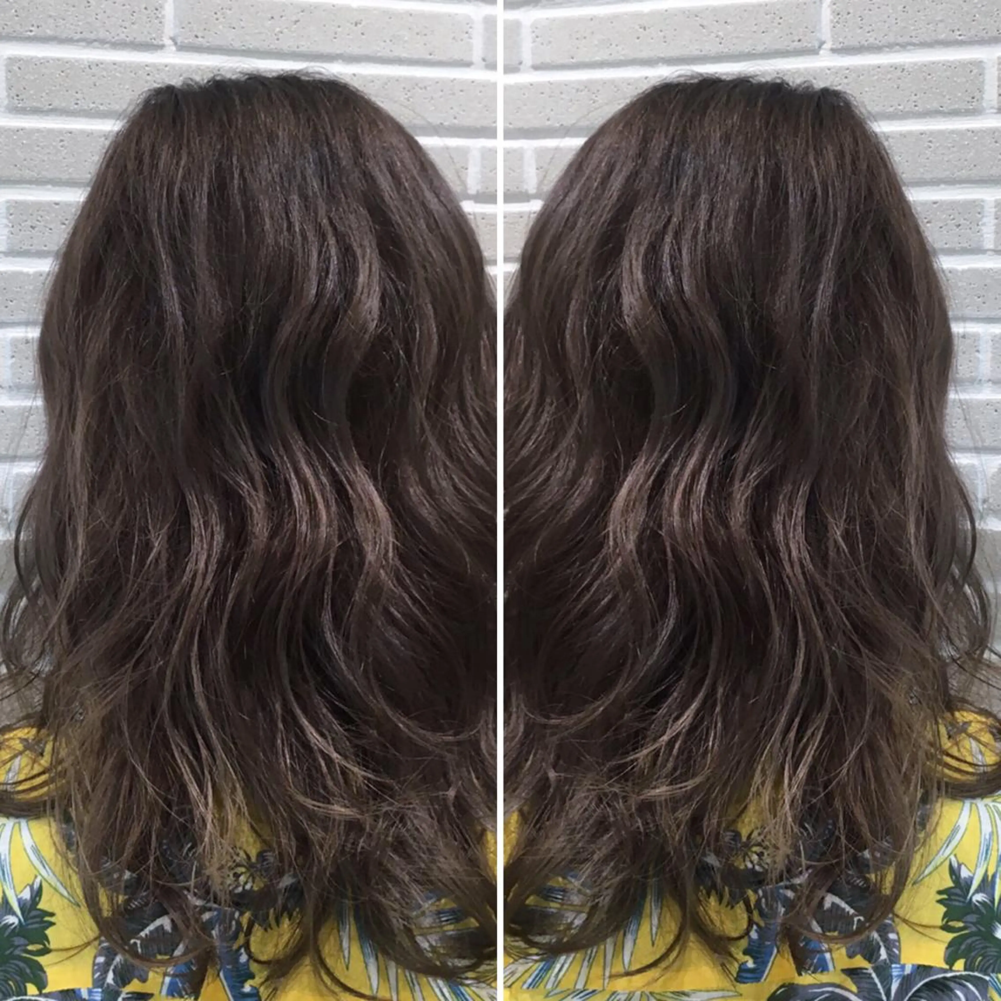 セミロング カラー カット ヘアカラー トリートメント 山北 咲子のヘアスタイル