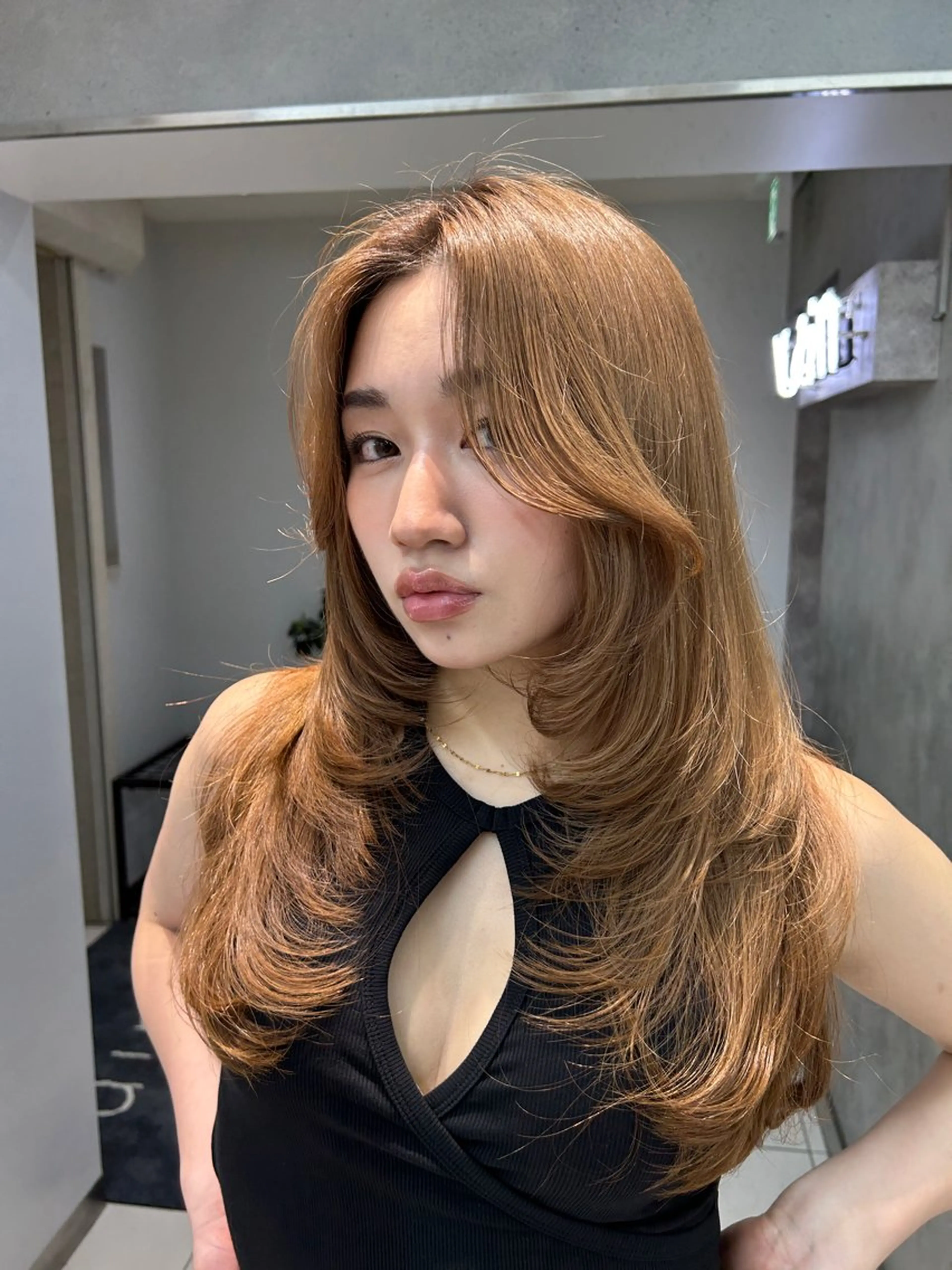 ロング くびれボブレイヤー 渋谷/kougaのヘアスタイル