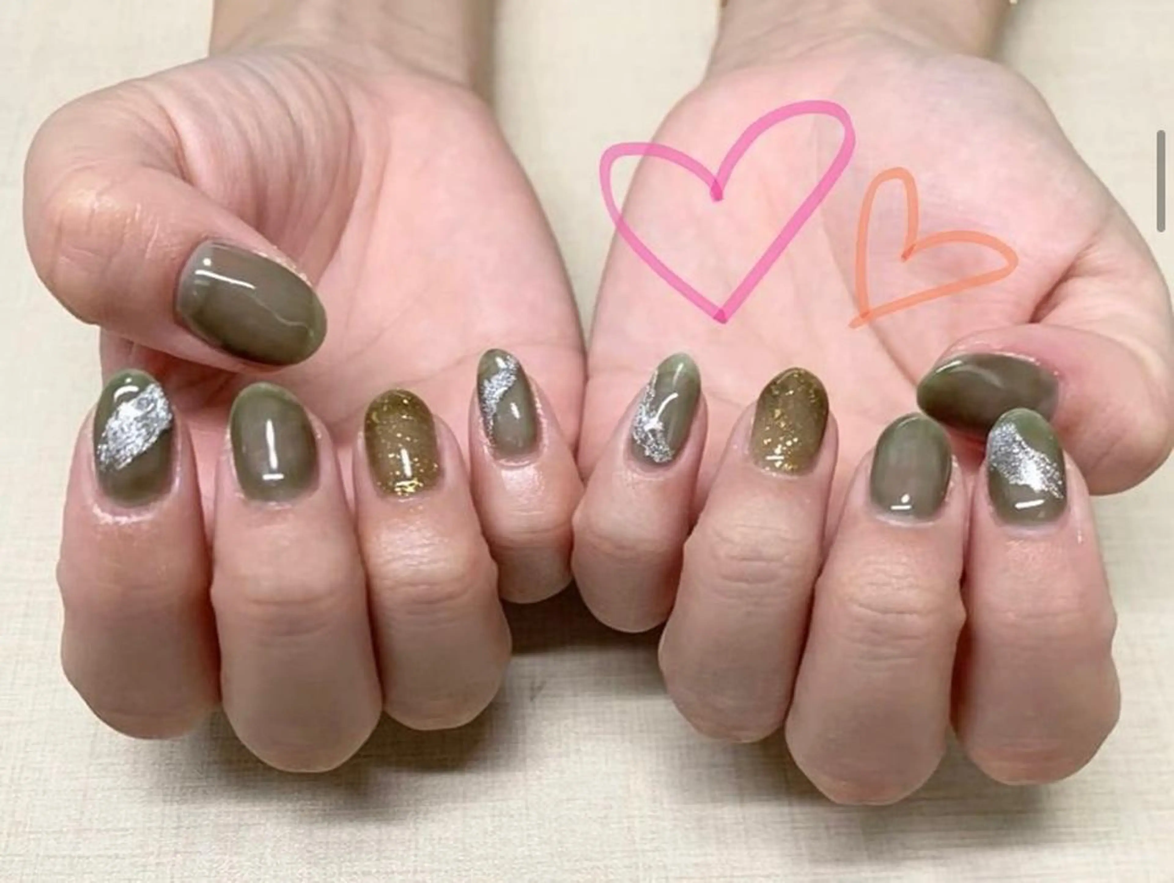 ネイル ニュアンスネイル ハンドネイル わたなべ さやかのネイルデザイン