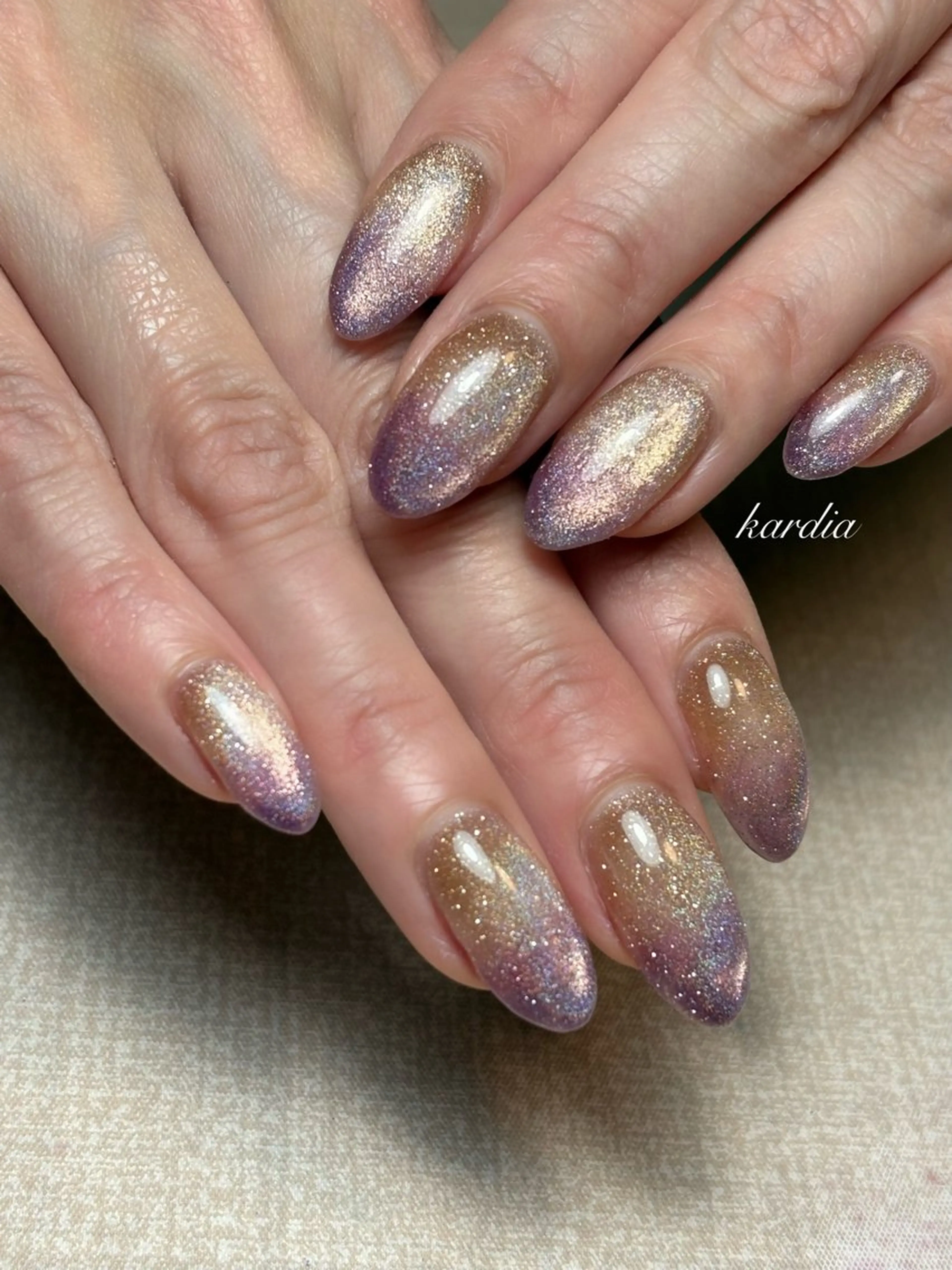 ネイル ハンドネイル καρδιά -ｶﾙﾃﾞｨｱ-のネイルデザイン