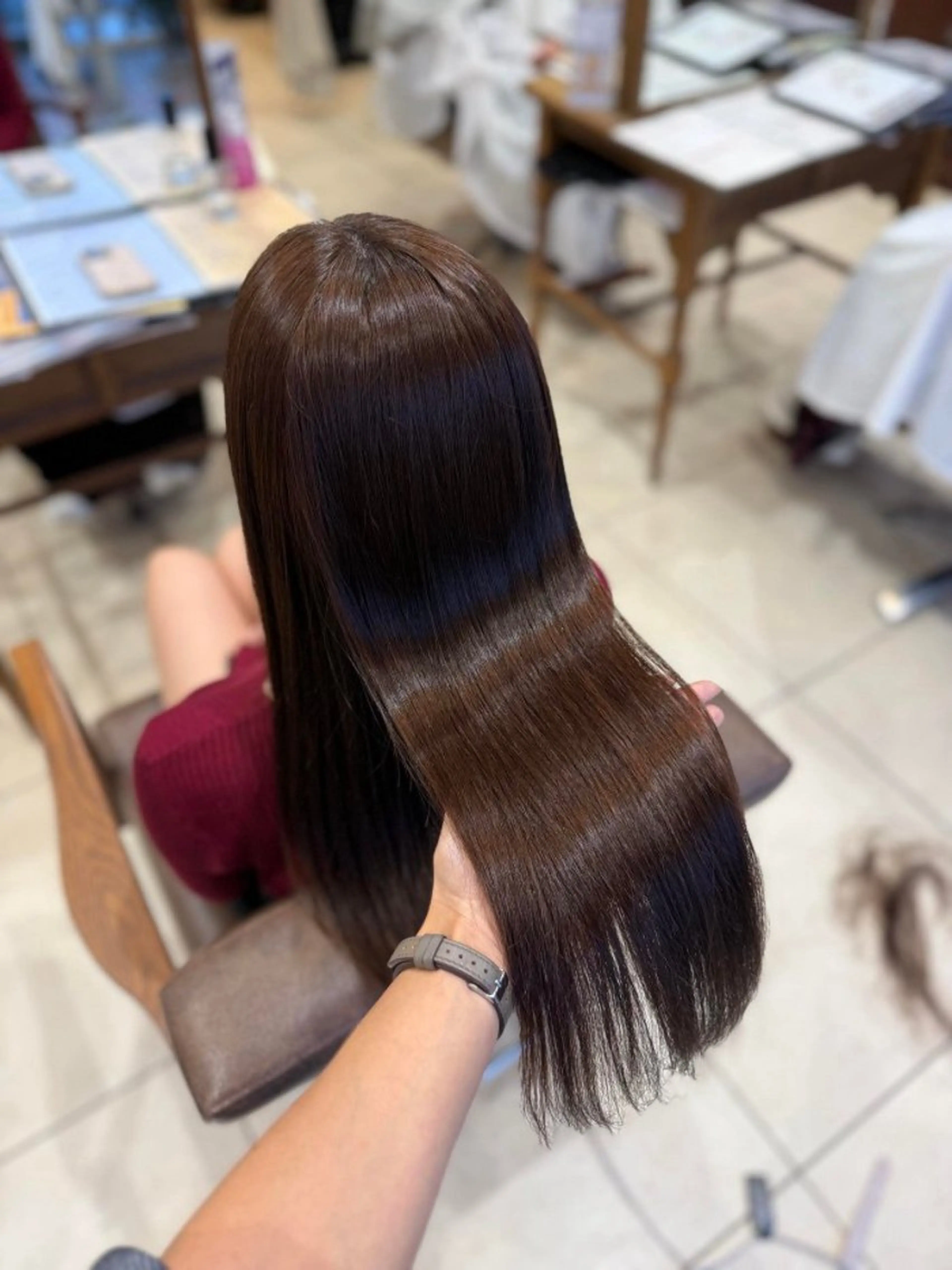 【🥷5月限定🖤】透明感カラー＋髪質改善トリートメント💫の写真