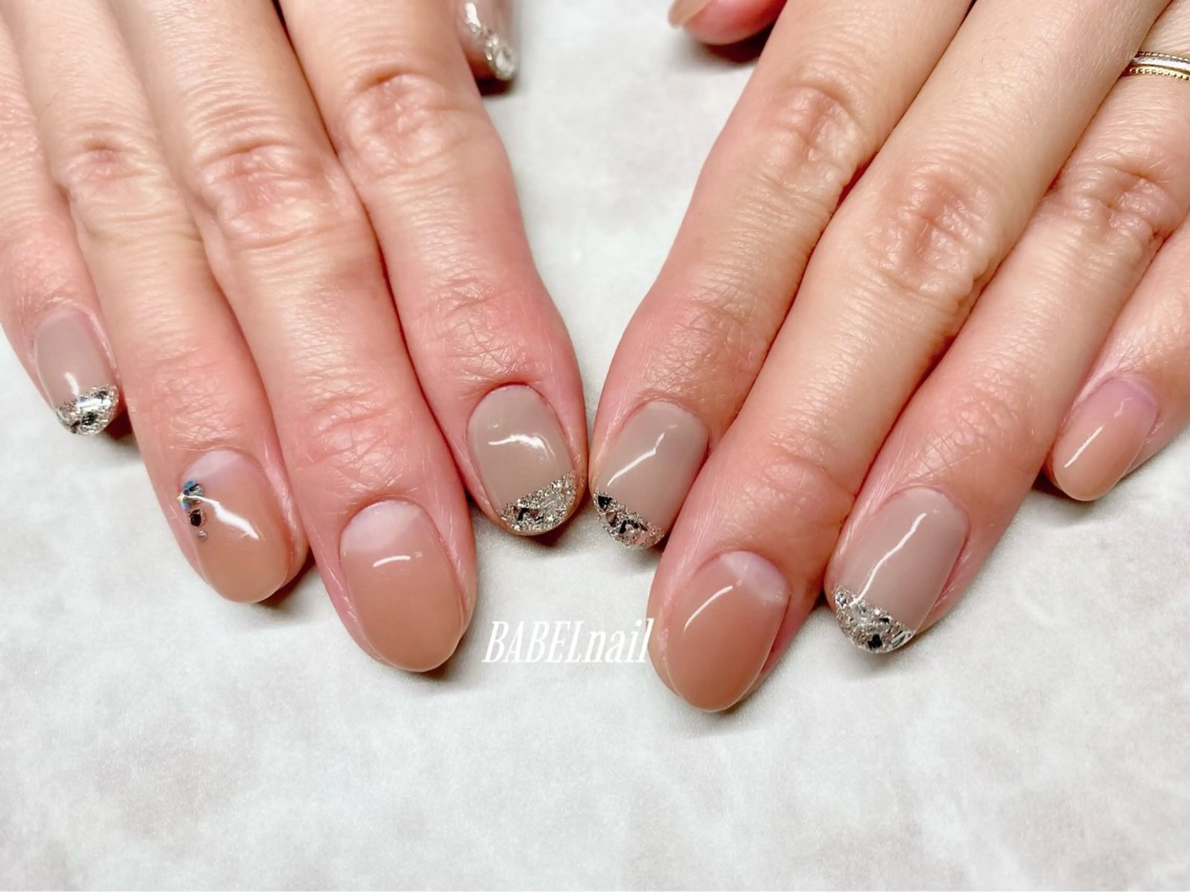 ネイル アートネイル ジェルネイル ハンドネイル 江戸川橋✨BABEL 【バベル】大人可愛いのネイルデザイン