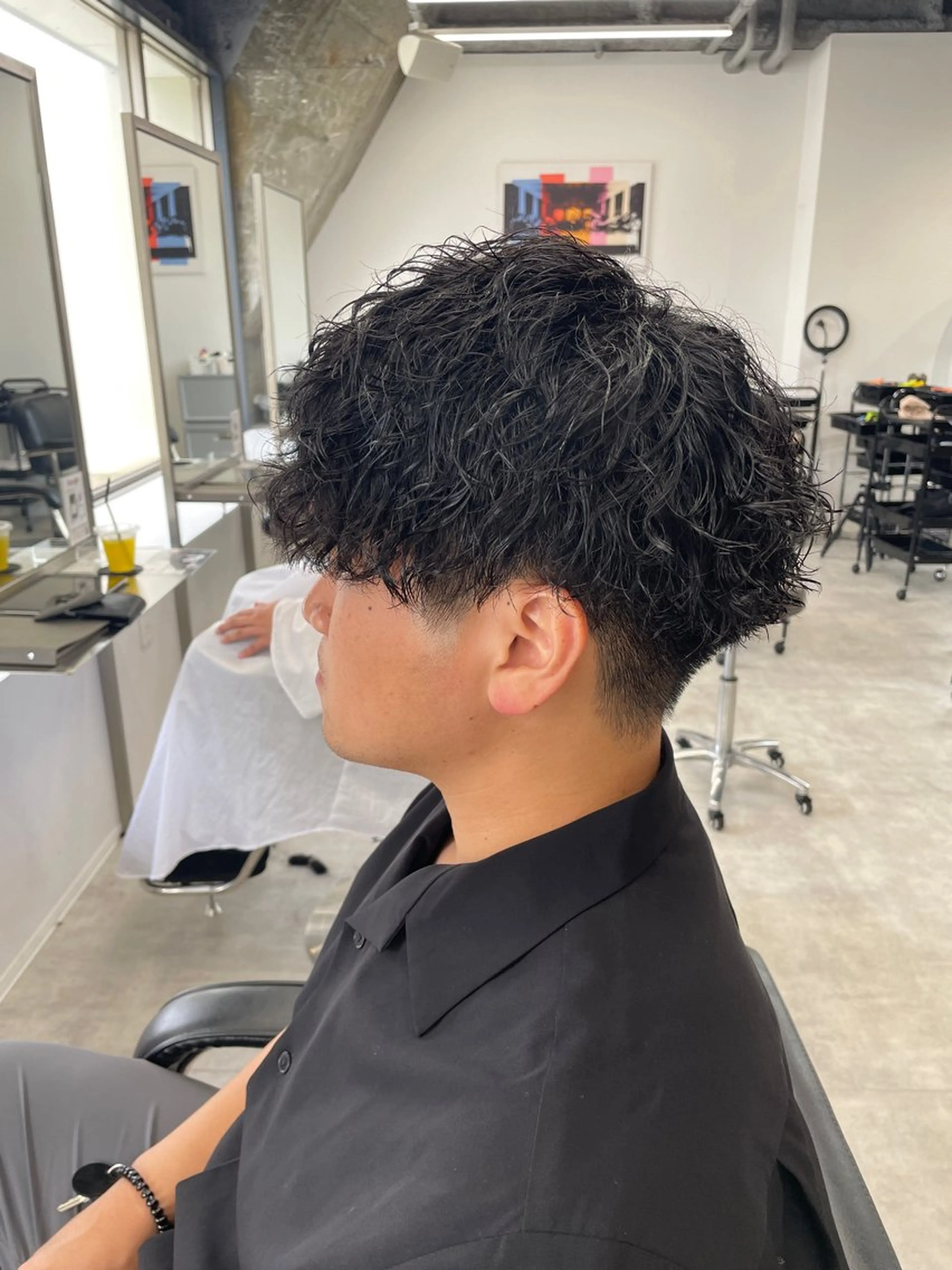 ショート パーマ メンズ カット パーマ メンズパーマ/新潟/ 万代／田崎亮🌟のヘアスタイル