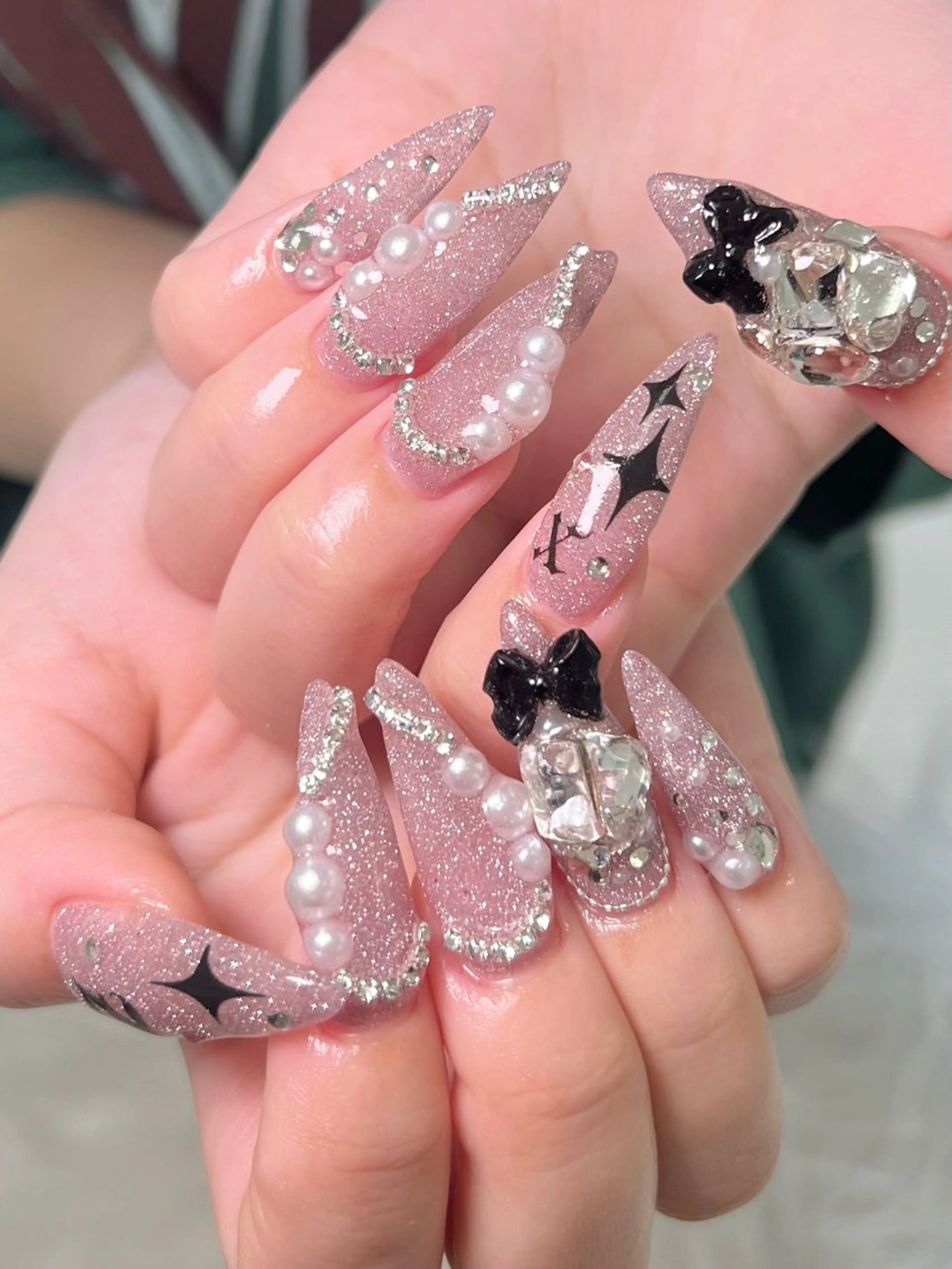 ネイル 韓国ネイル ワンホンネイル ハンドネイル alien girl所属・byul nails ビョルネイルのネイルデザイン