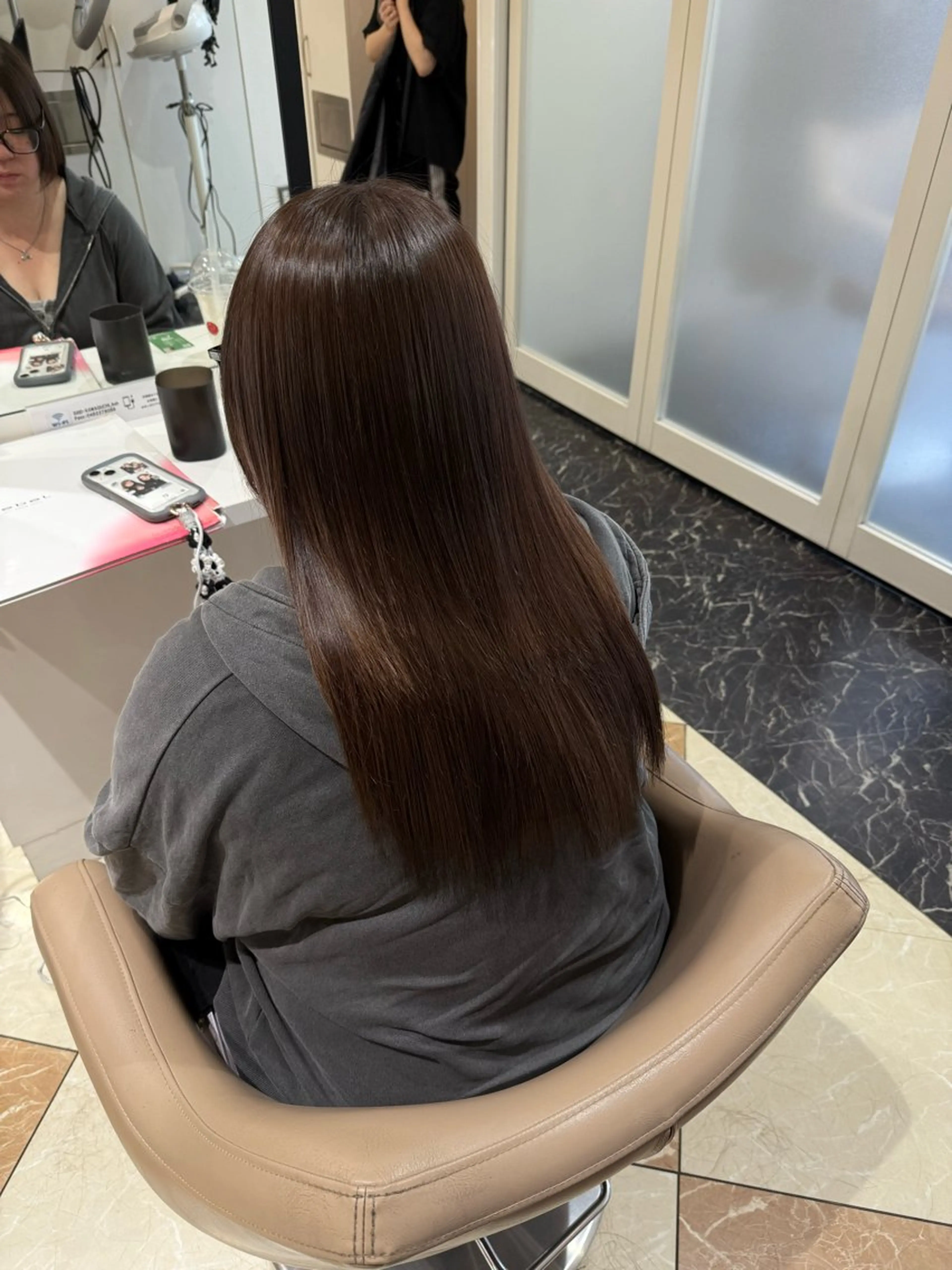 ミディアム 髪質改善 カット 縮毛矯正 髪質改善カラー/店長 宮内秀峰のヘアスタイル