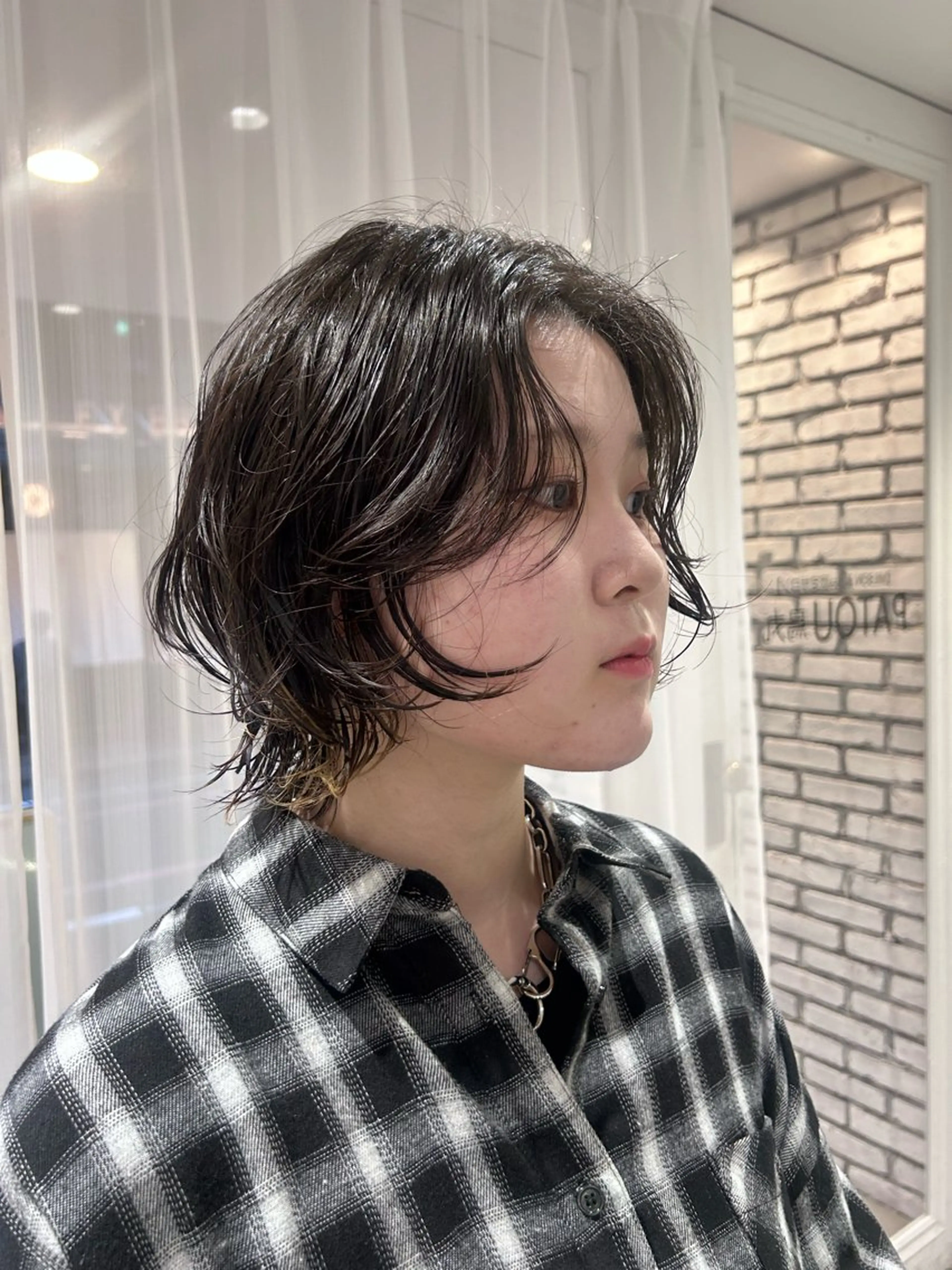 ショート パーマ カット パーマ 🤎オリーブカラー× パーマ特化💫森口のヘアスタイル