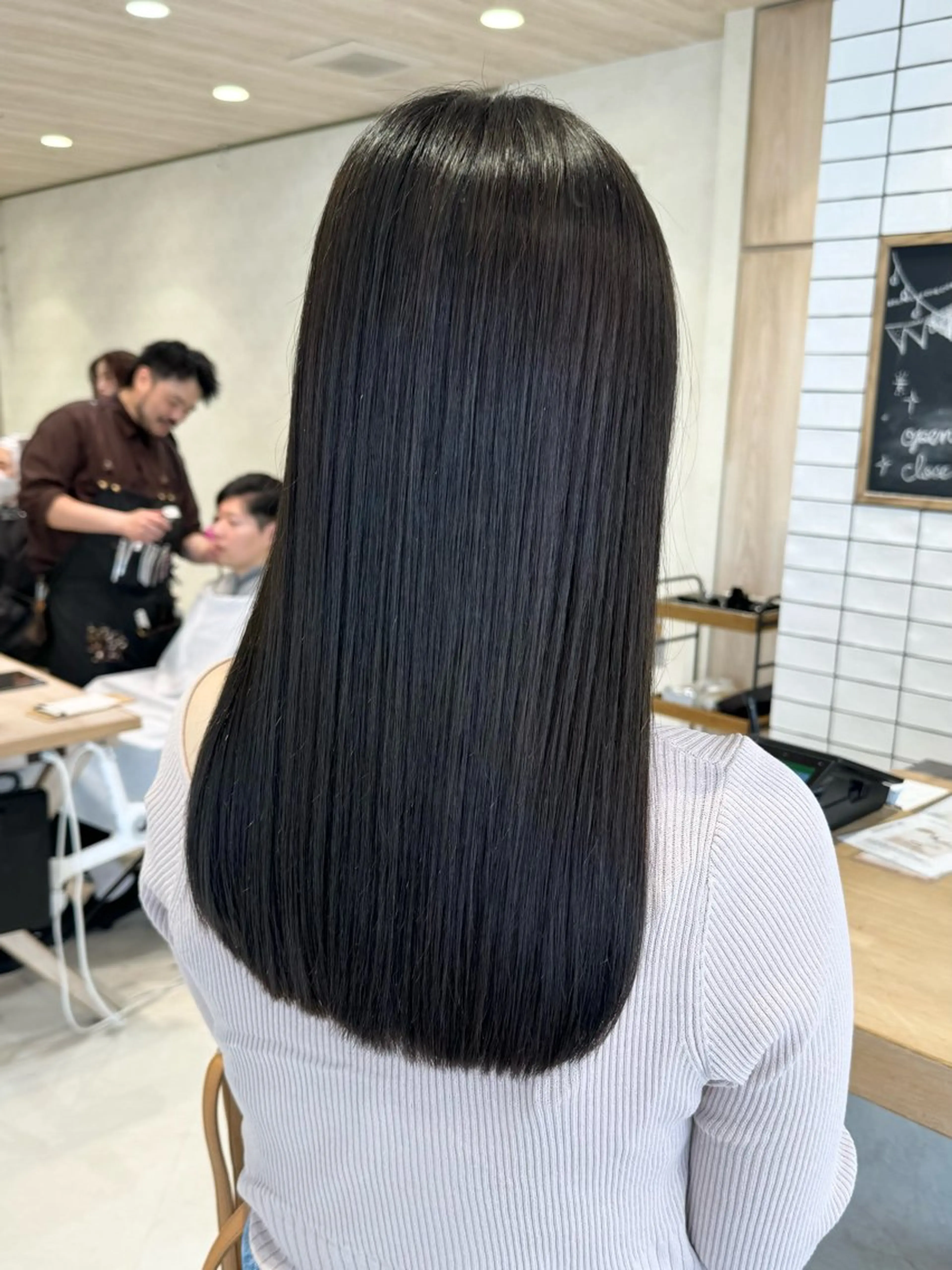 ロング カラー フェザー/ニュアンス パーマ/ryutoのヘアスタイル