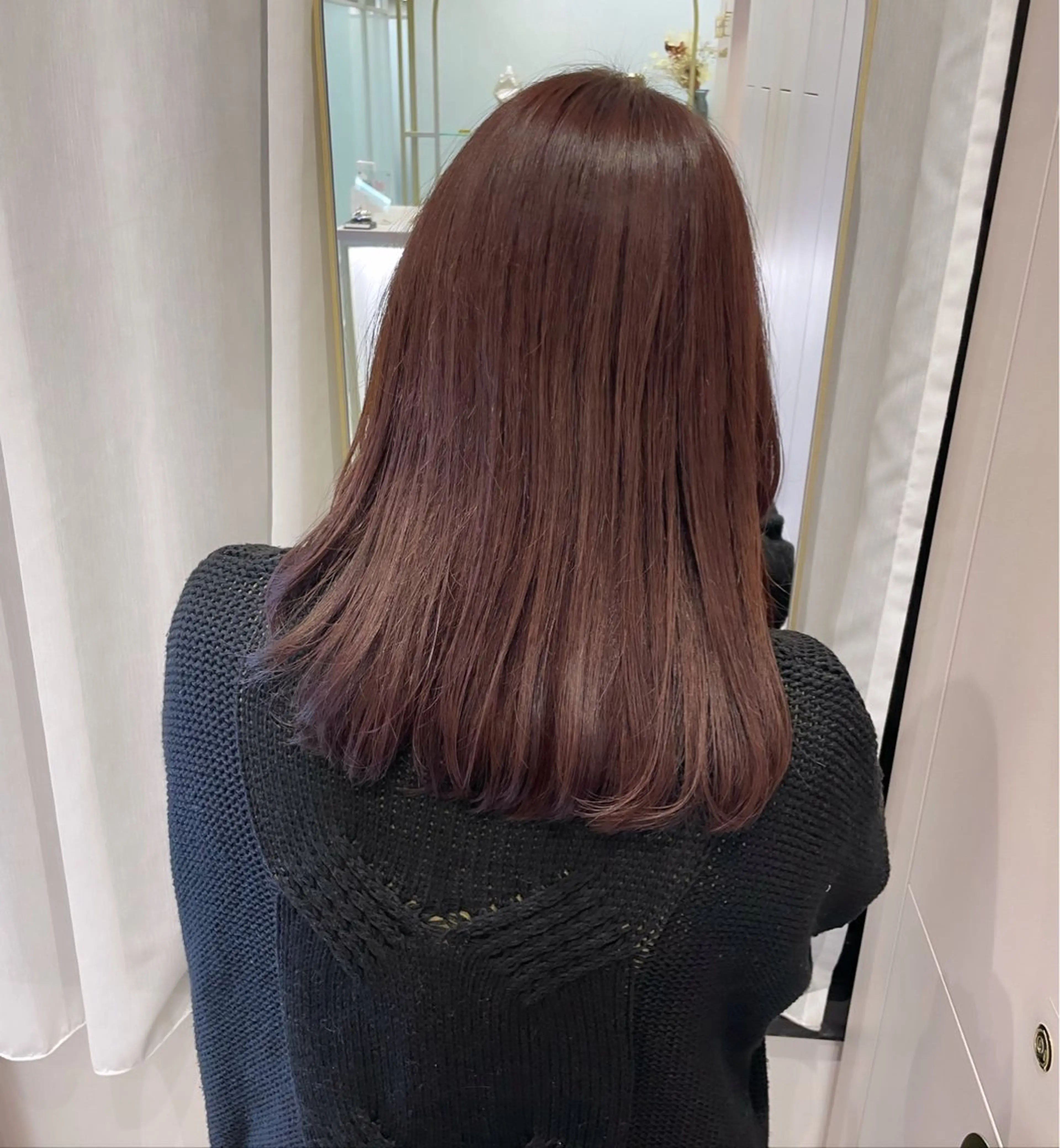 ミディアム カラー カット ヘアカラー トリートメント 暖色/オリーブカラー /中村未来🍒🫒のヘアスタイル