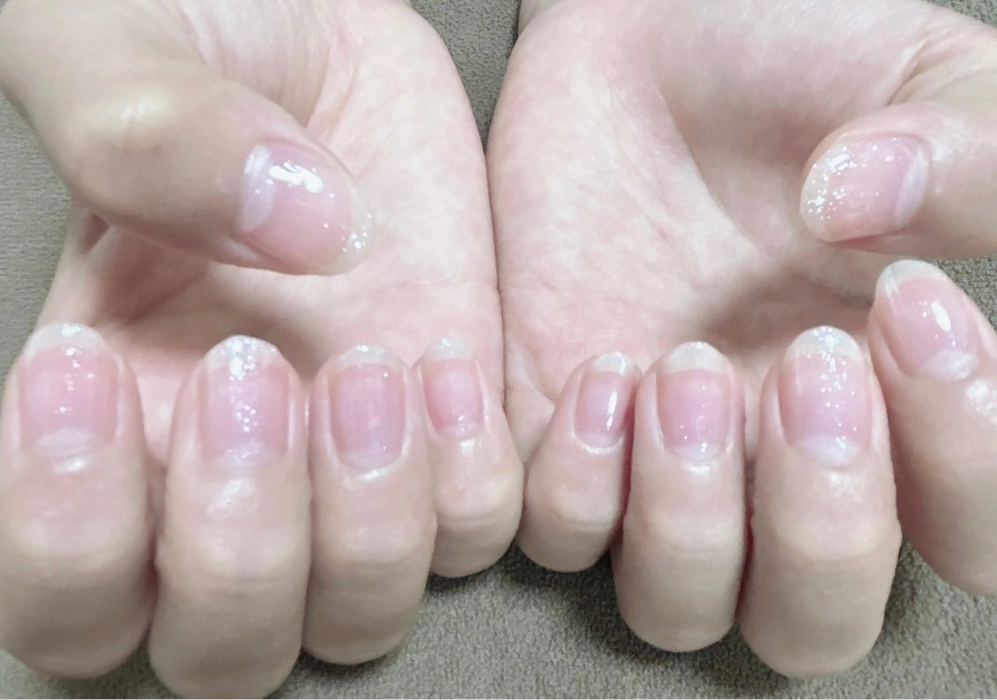 ネイル クリアネイル ラメ(グリッター) ハンドネイル reve あやののネイルデザイン