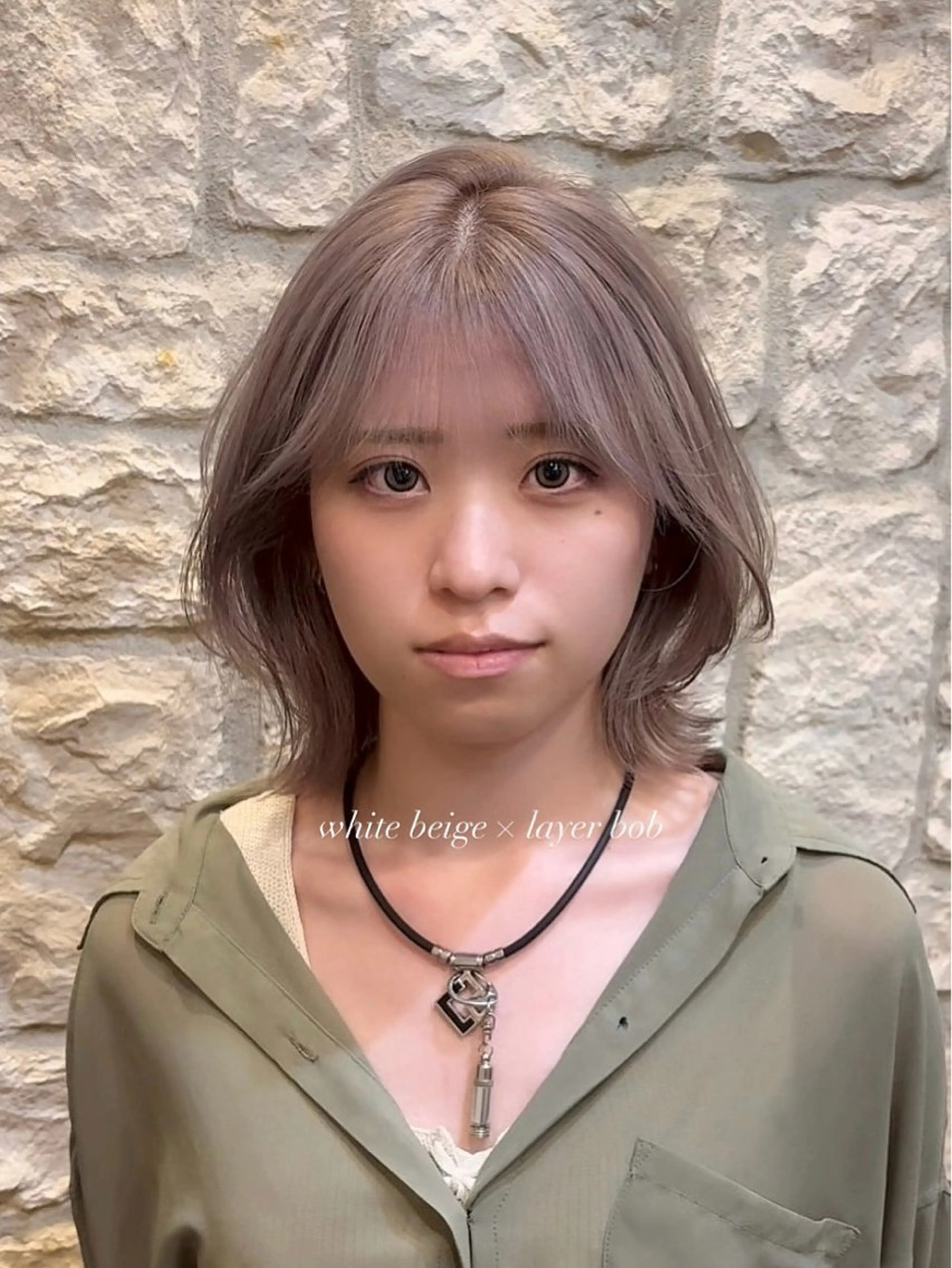 ミディアム カラー 町田/レイヤーカット ハッシュカット/八木のヘアスタイル