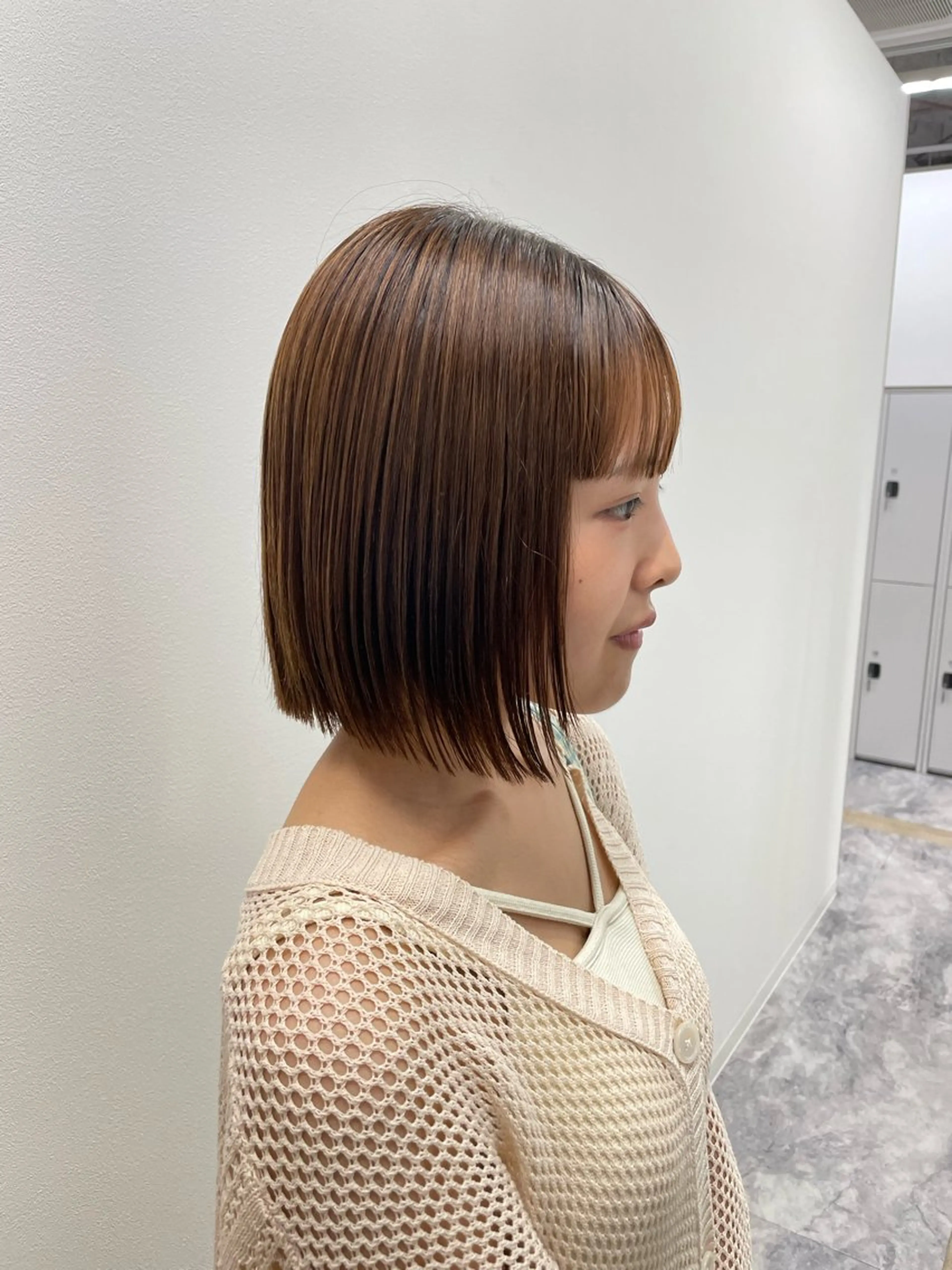 ショート カラー トリートメント 濱田 瑠奈のヘアスタイル