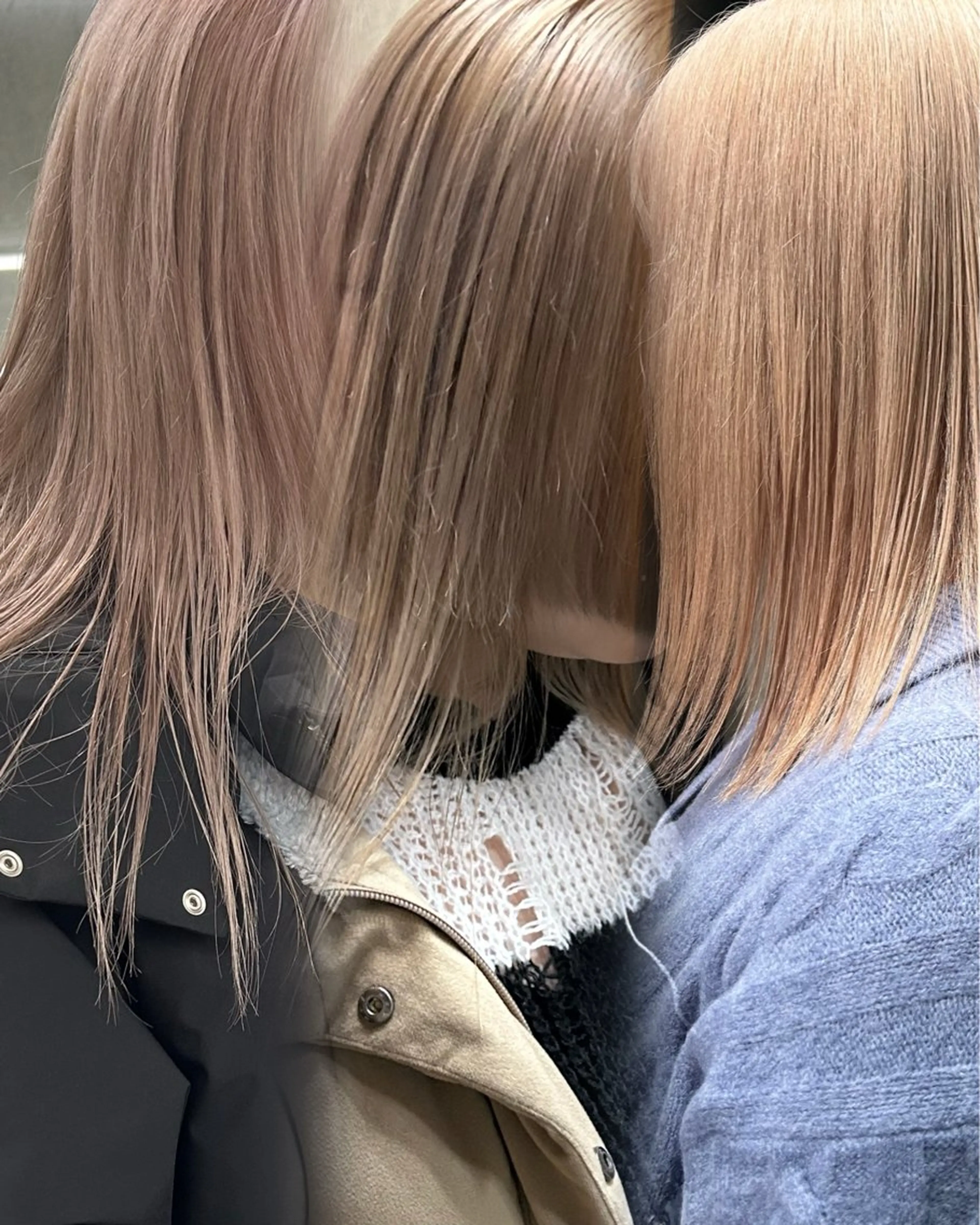 ミディアム カラー ヘアカラー トリートメント メンズ多数⚡ブリーチ 特化💚Acchonのヘアスタイル