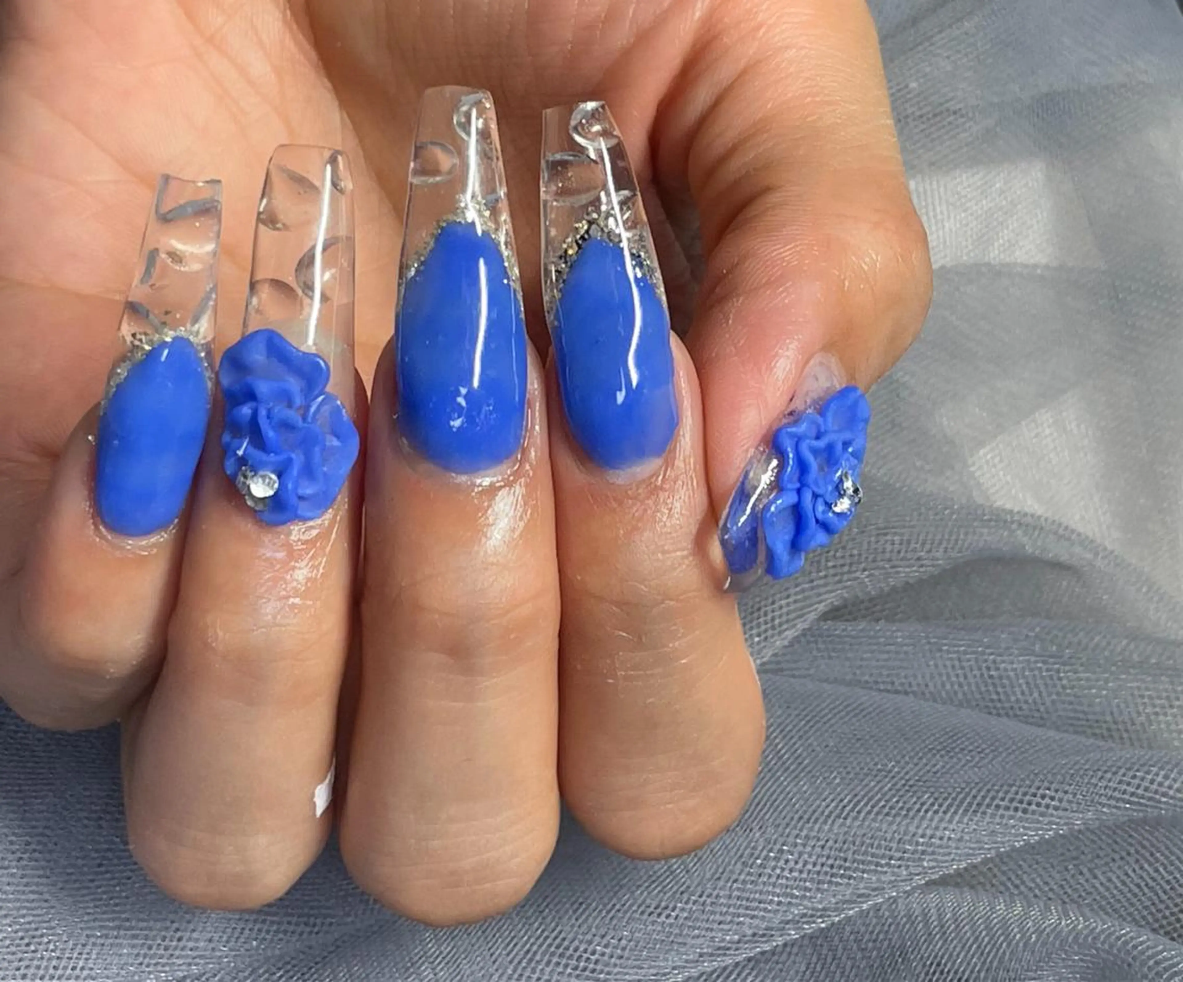 ネイル クリアネイル フラワーネイル フレンチネイル スカルプネイル nail salon Be.のネイルデザイン